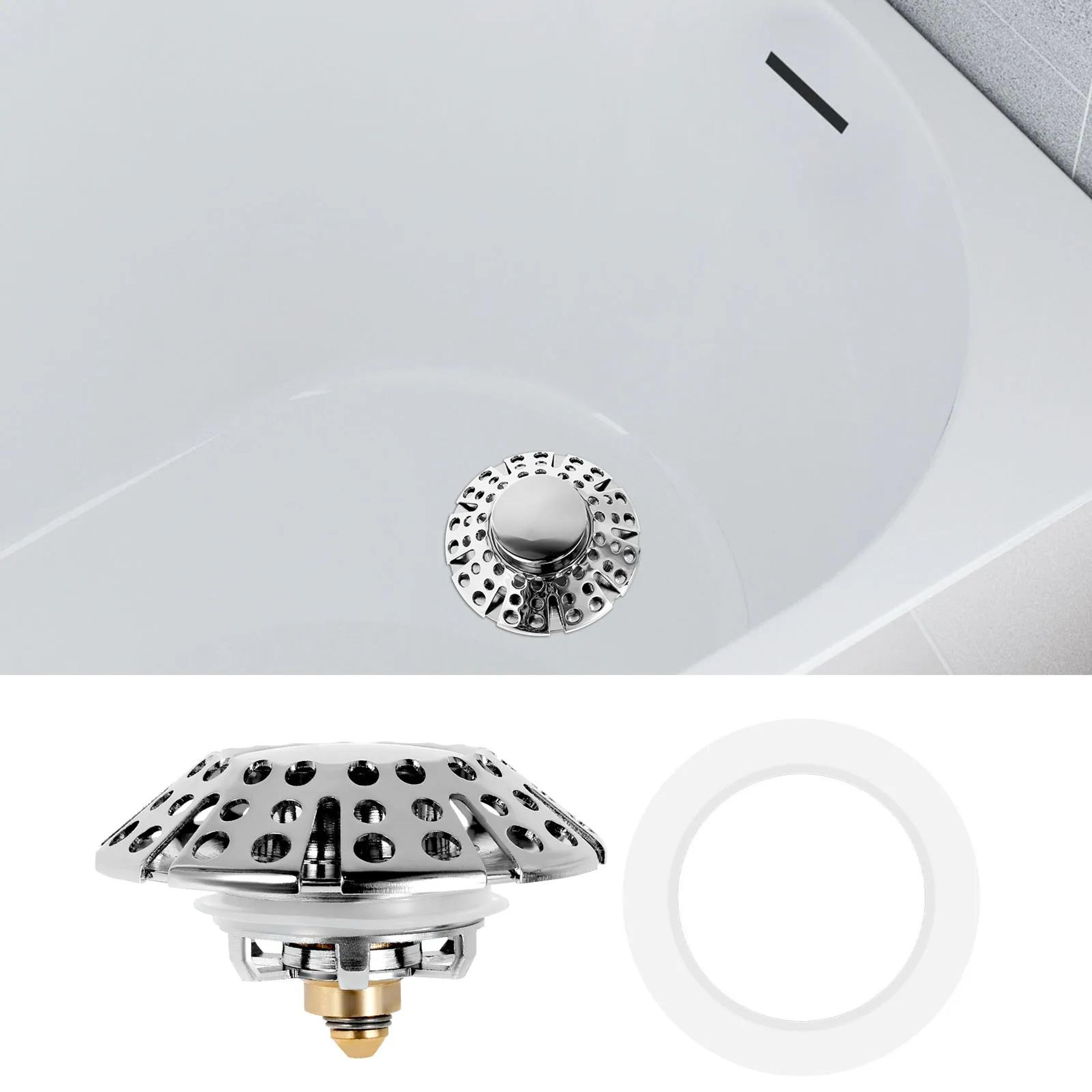 Pop Up Sink Drain Stopper With Filter Leak Proof Bathroom Drain Strainer 2