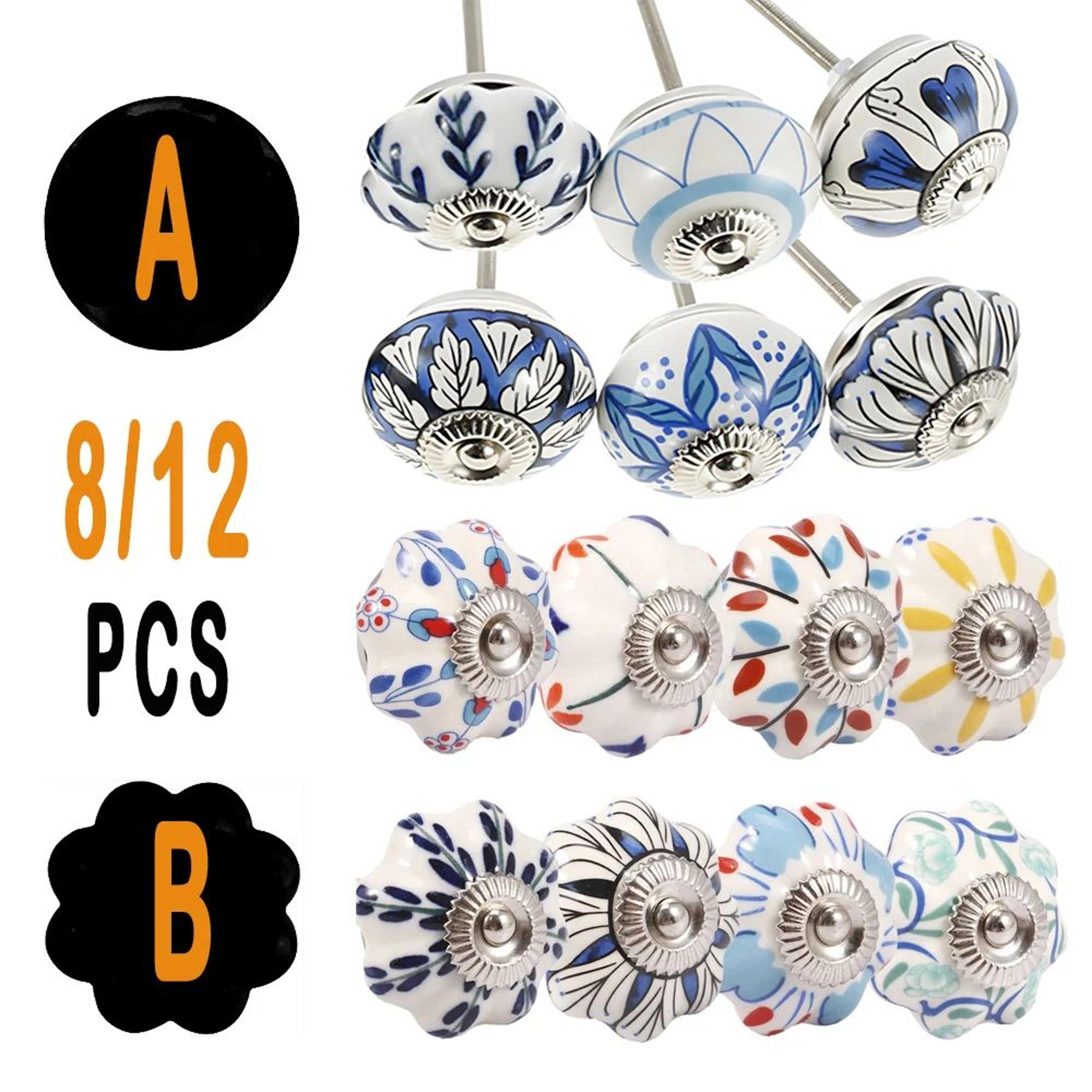 Vintage Charm Ceramic Drawer Knobs Set For Cabinets And Furniture 0