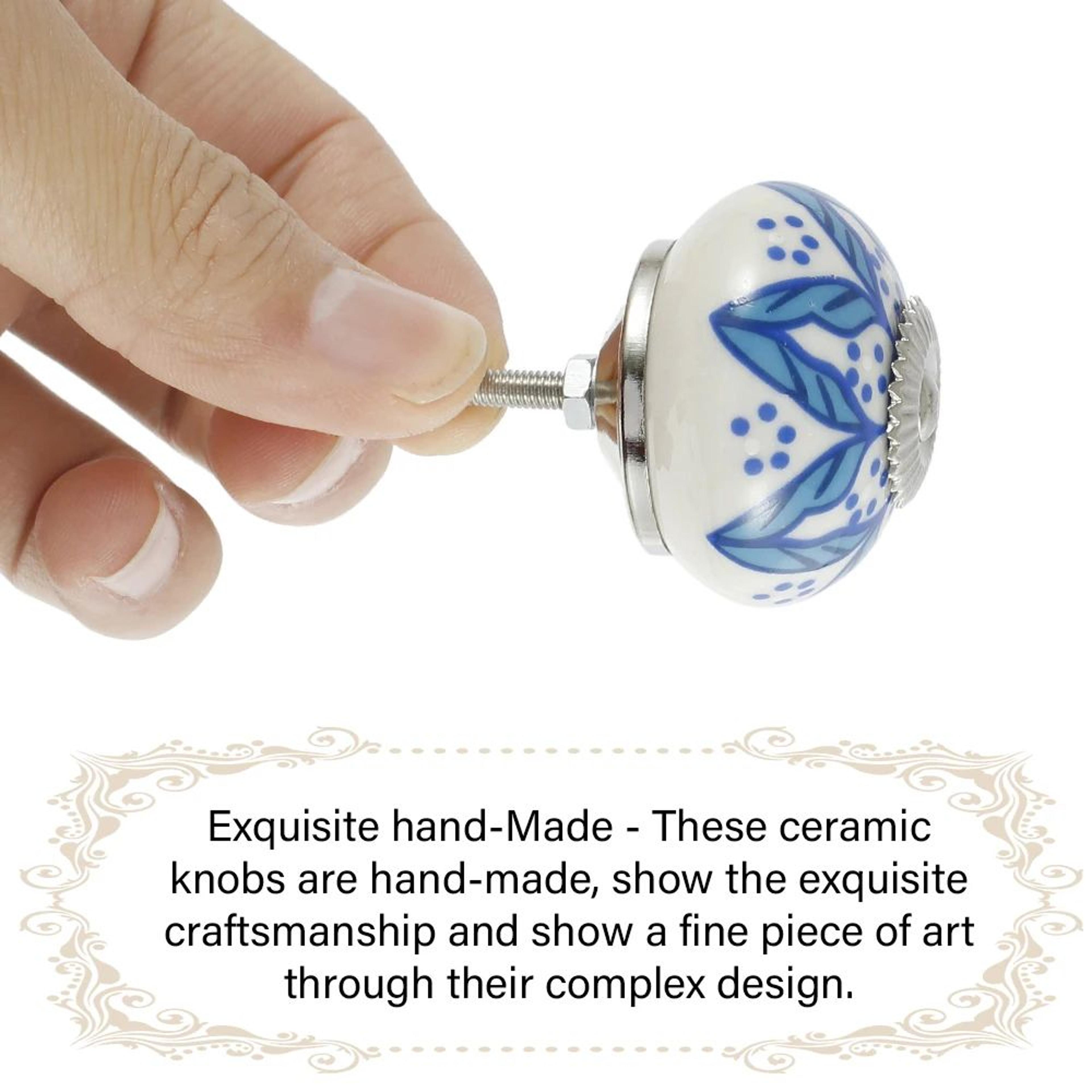 Vintage Charm Ceramic Drawer Knobs Set For Cabinets And Furniture 2