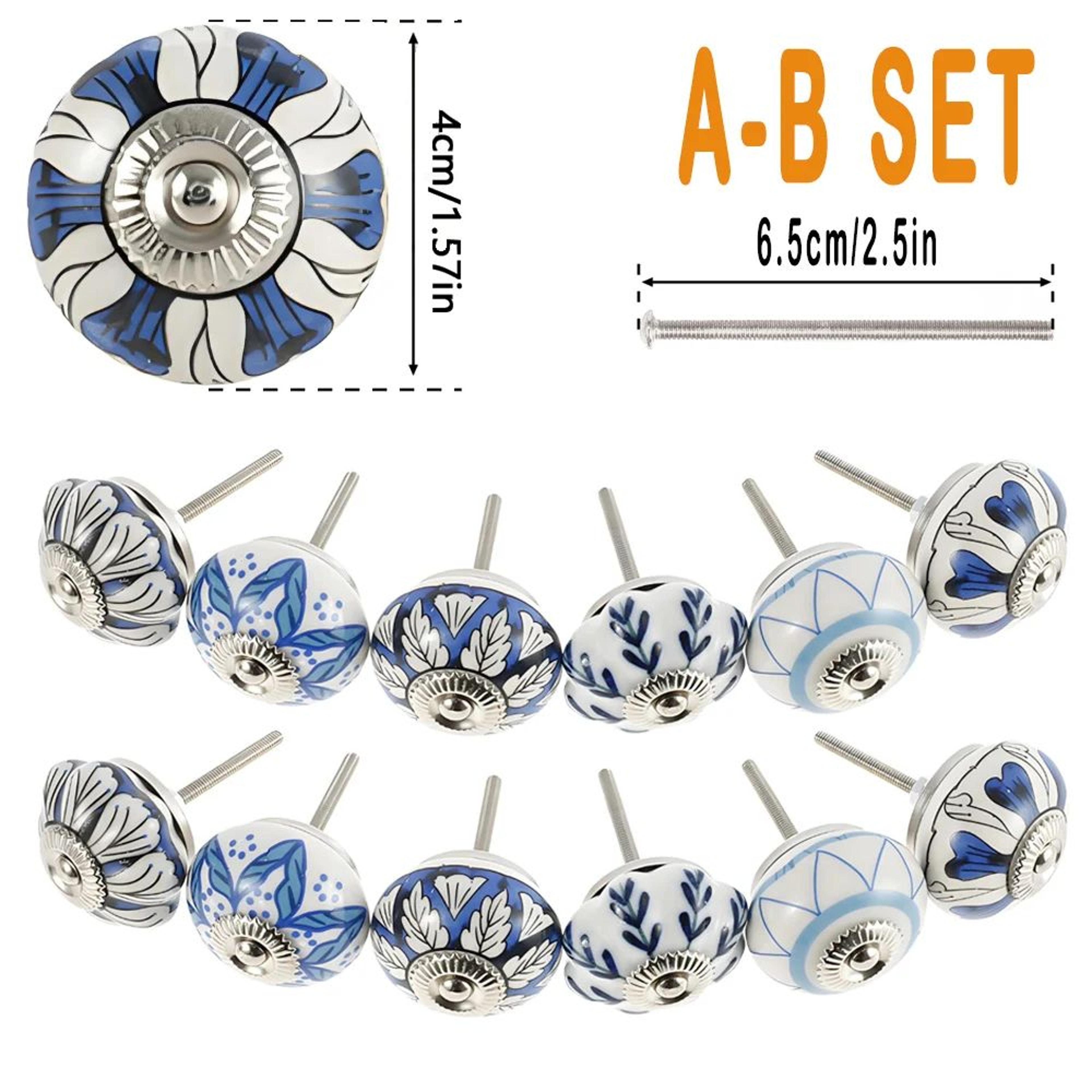 Vintage Charm Ceramic Drawer Knobs Set For Cabinets And Furniture 6