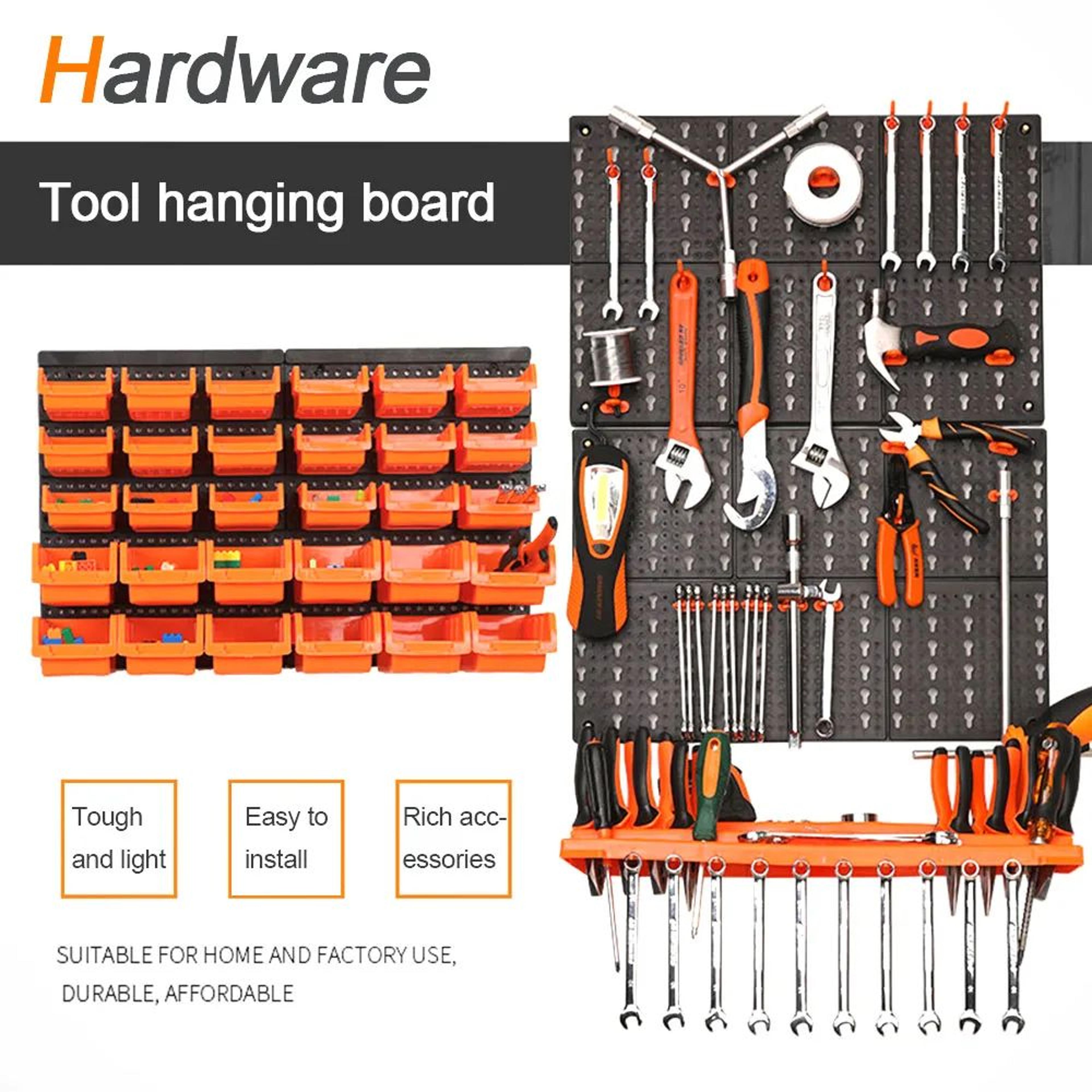 WallMaster Garage Wall Organizer Bins For Tool Storage And Workshop Setup 2