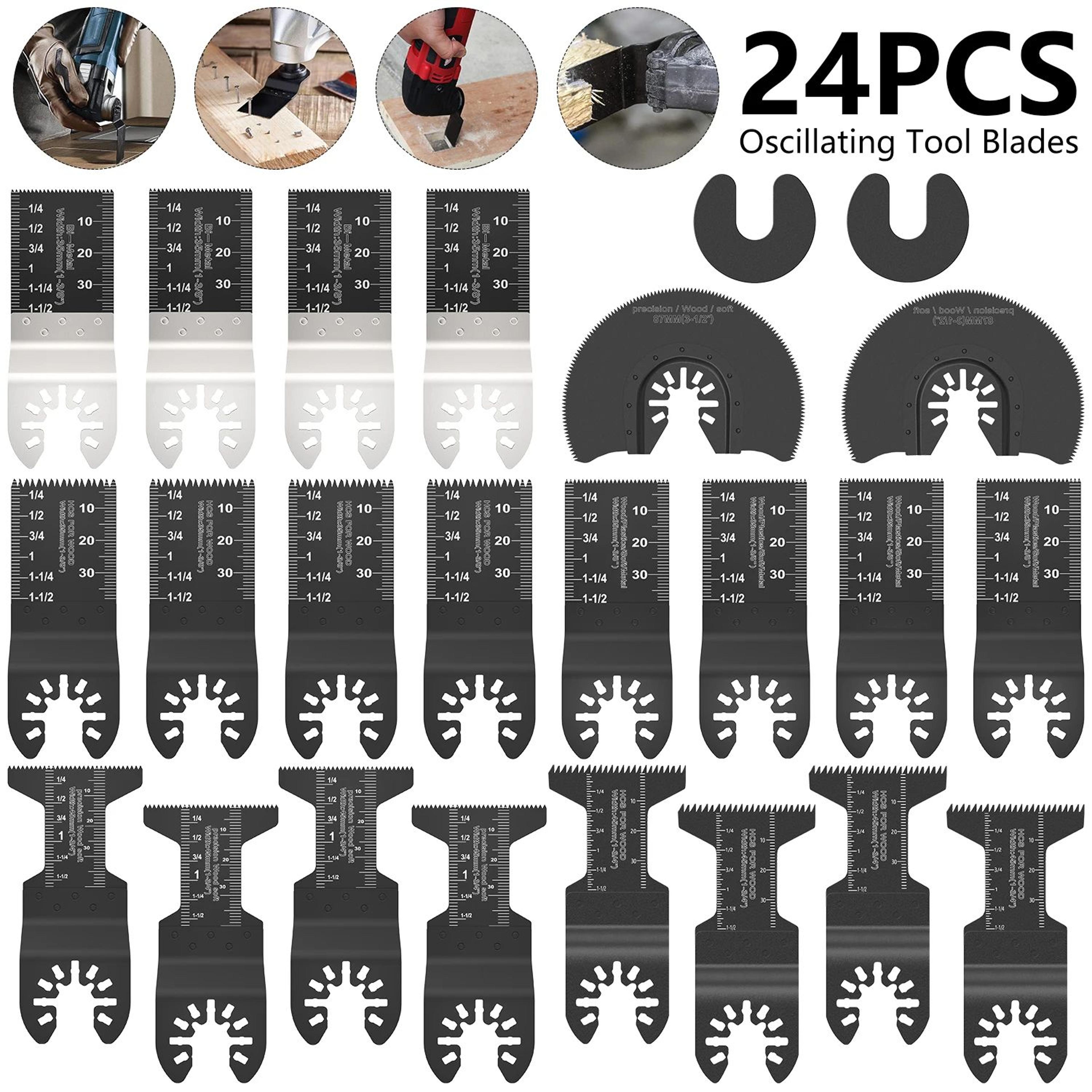 Multi Tool Oscillating Saw Blades Set High Carbon Steel Quick Release Kit 0