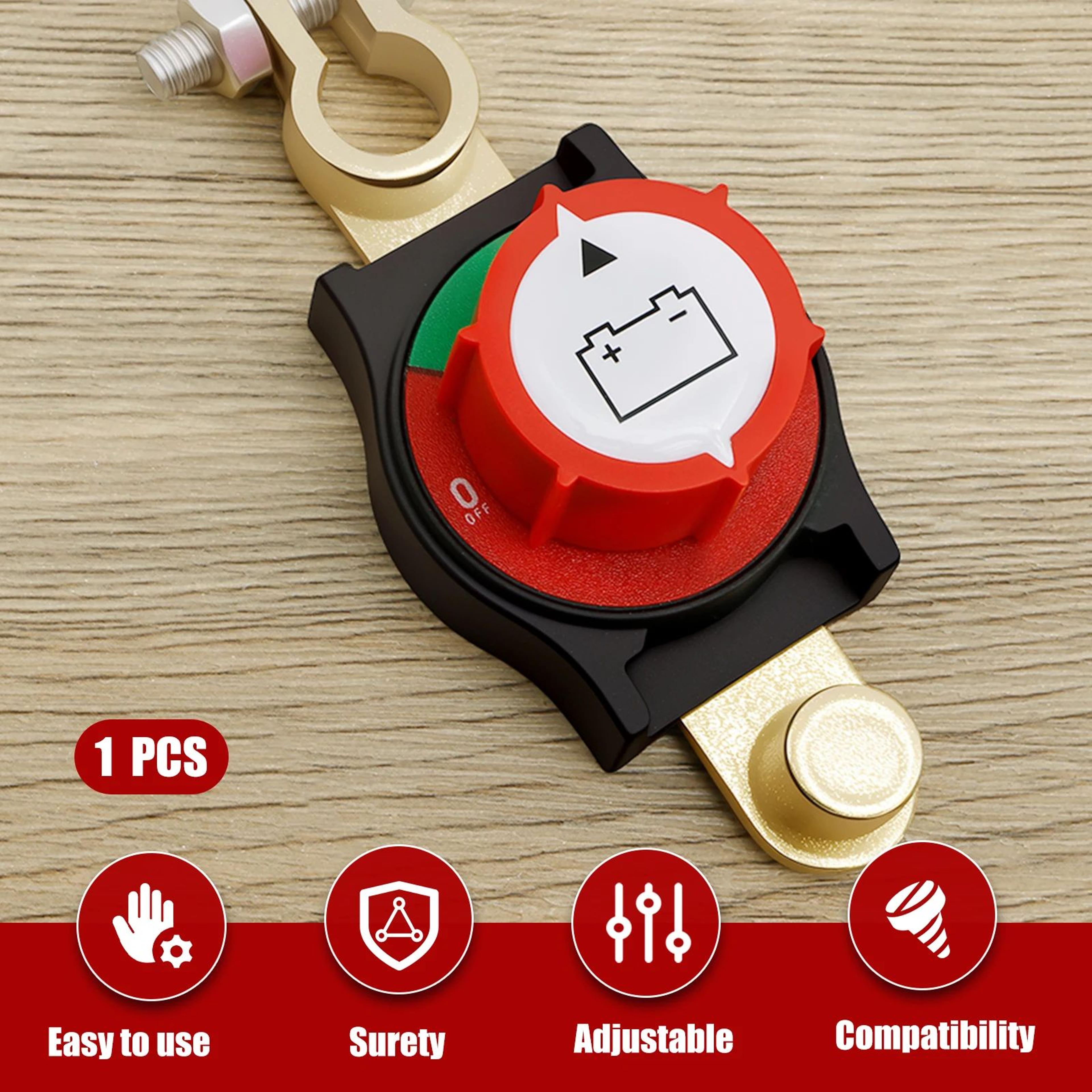 Car Battery Disconnect Switch Top Post Kill Switch 12V 24V Safety Cut Off Device 1