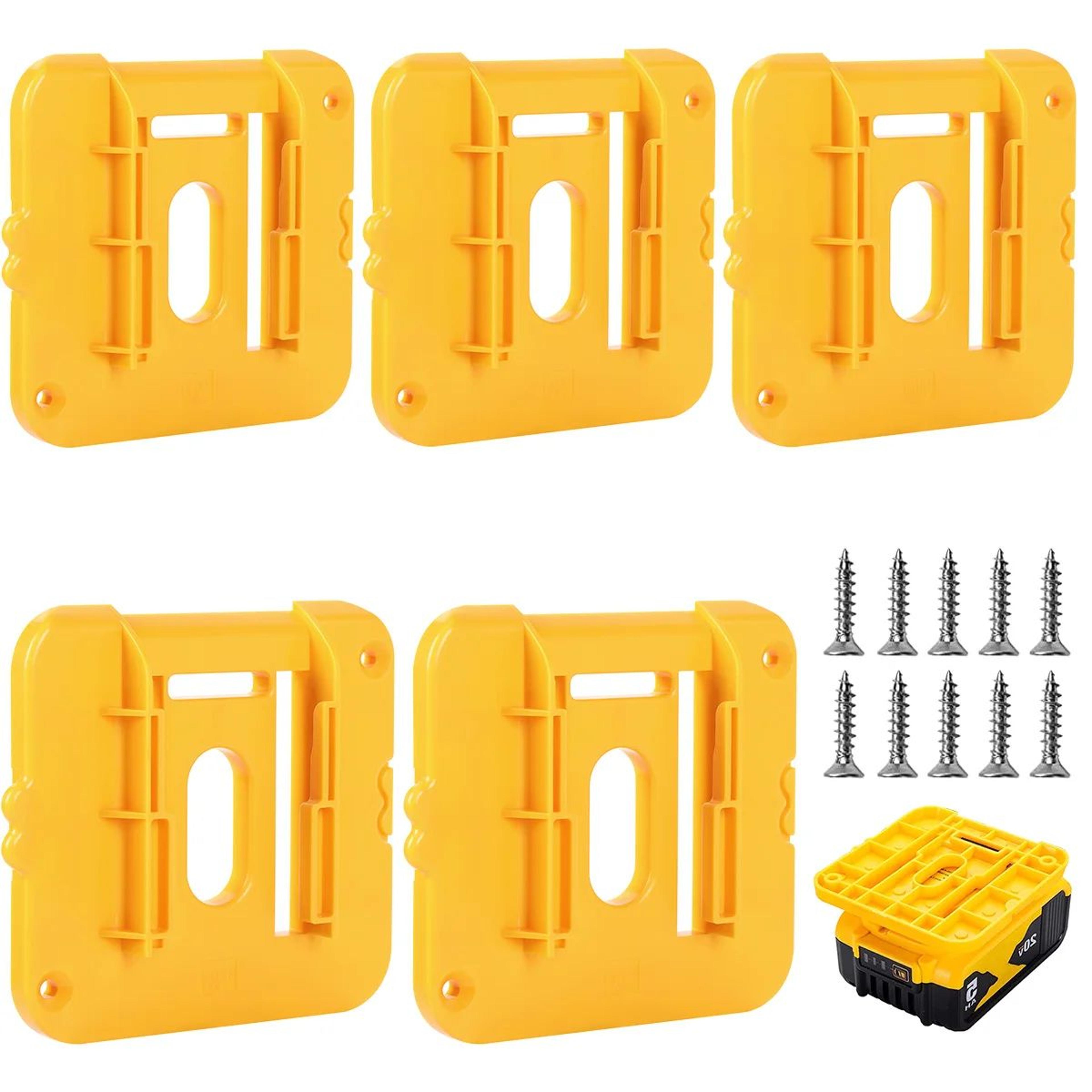 Heavy Duty Cordless Tool Organizer Wall Mount Rack For Dewalt And Milwaukee Batteries 7