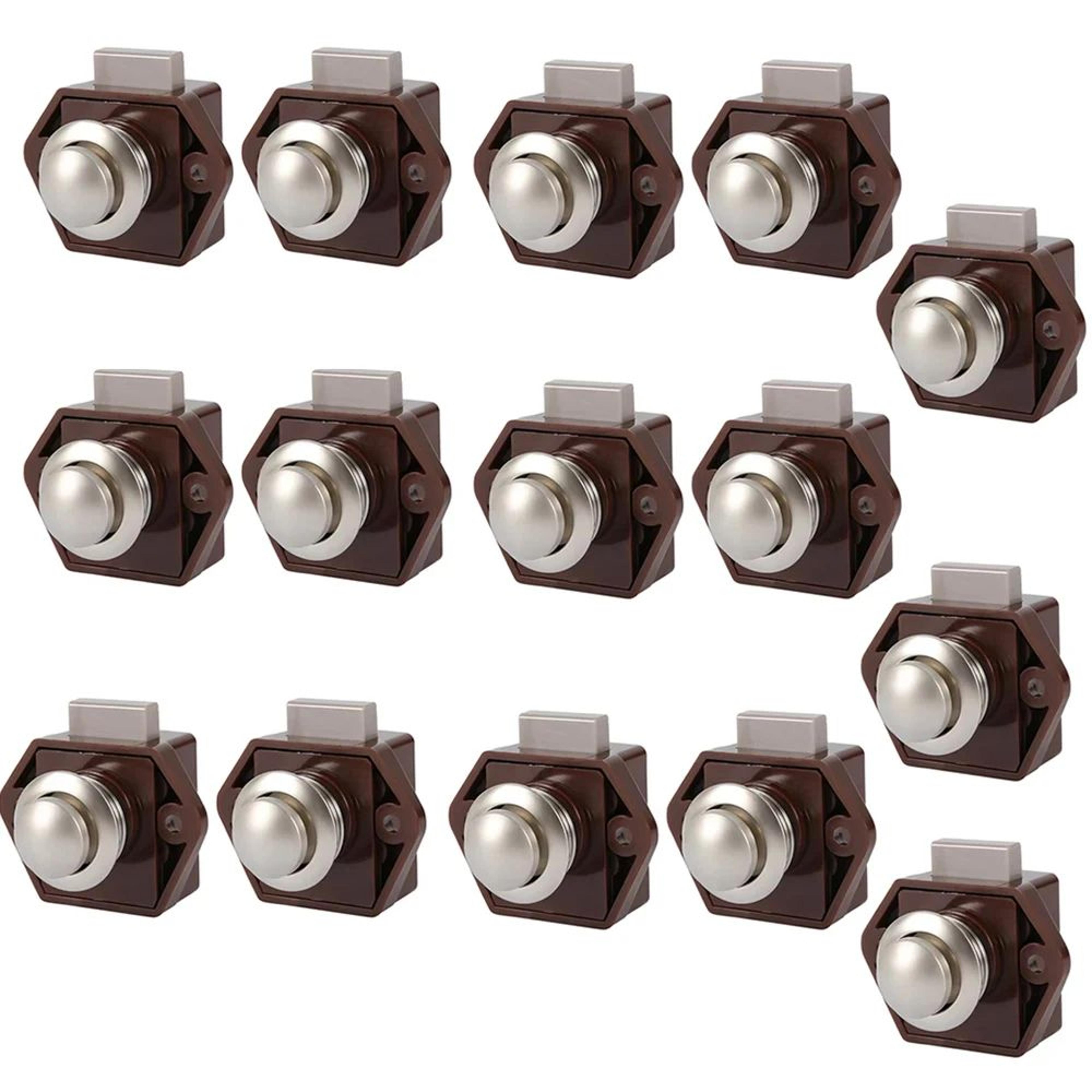 Push Lock Drawer Latch Set For RV Cabinet Boat And Camper Furniture Security 10