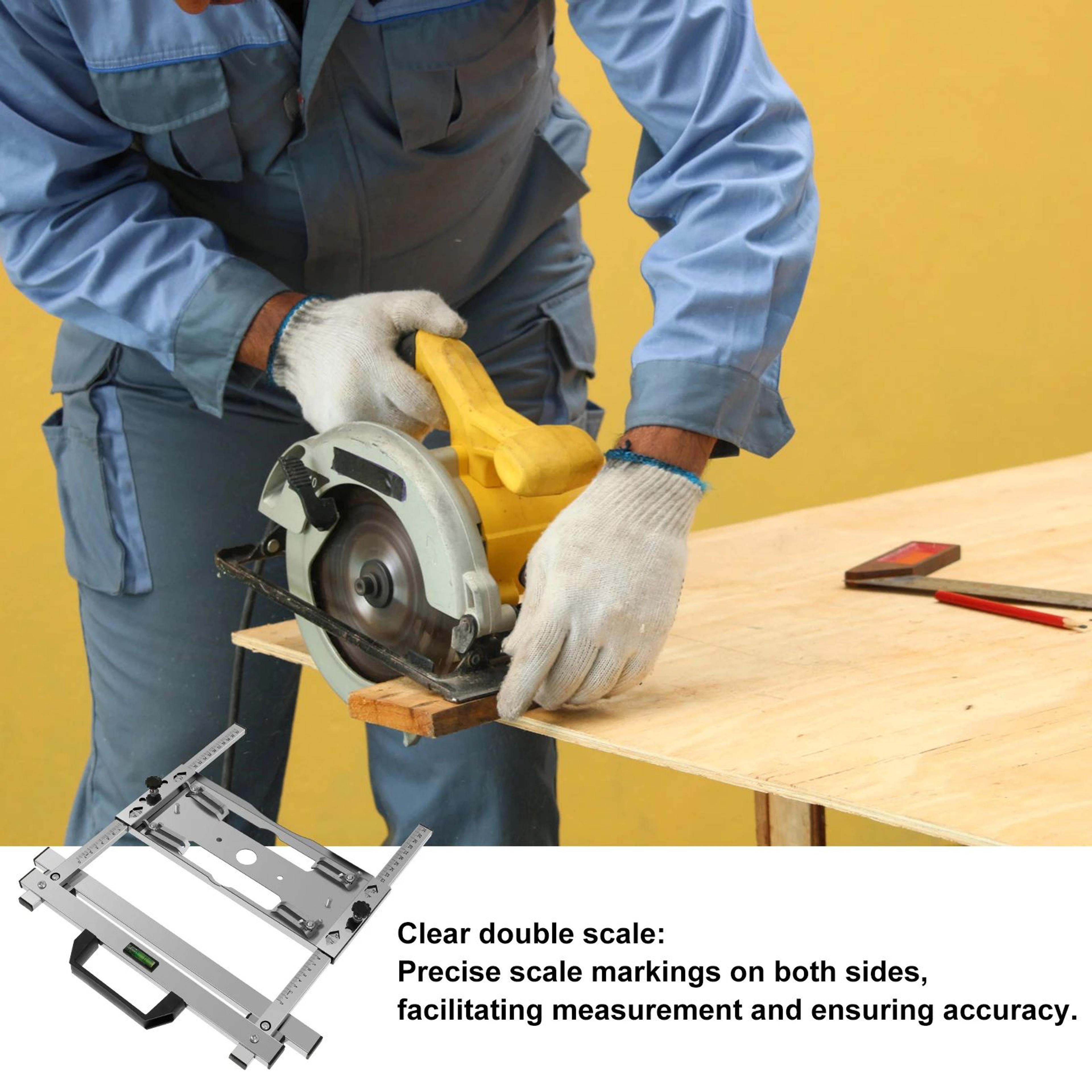 Adjustable Circular Saw Guide Rail Edge Cutting Guide For Precision Woodworking 1