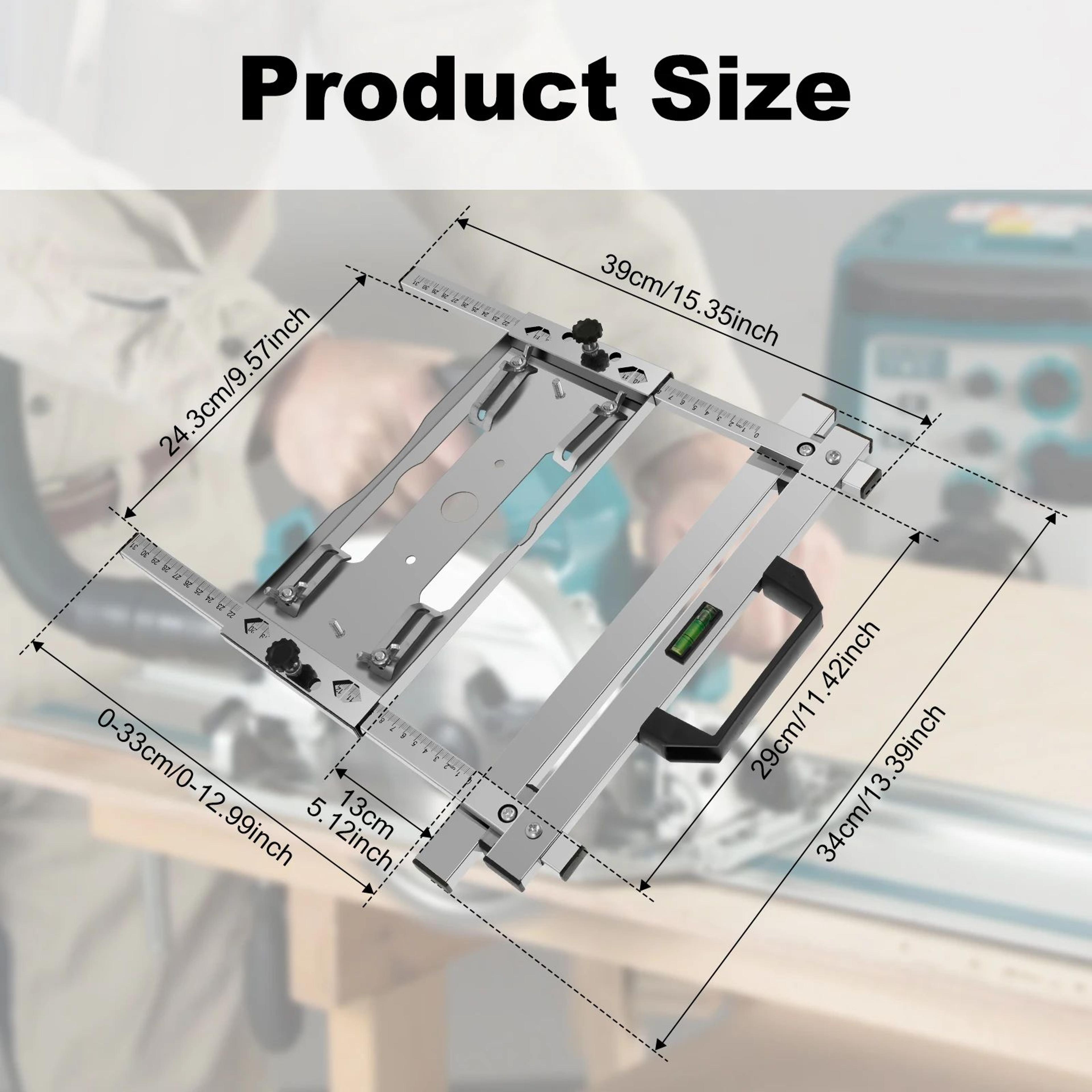 Adjustable Circular Saw Guide Rail Edge Cutting Guide For Precision Woodworking 6