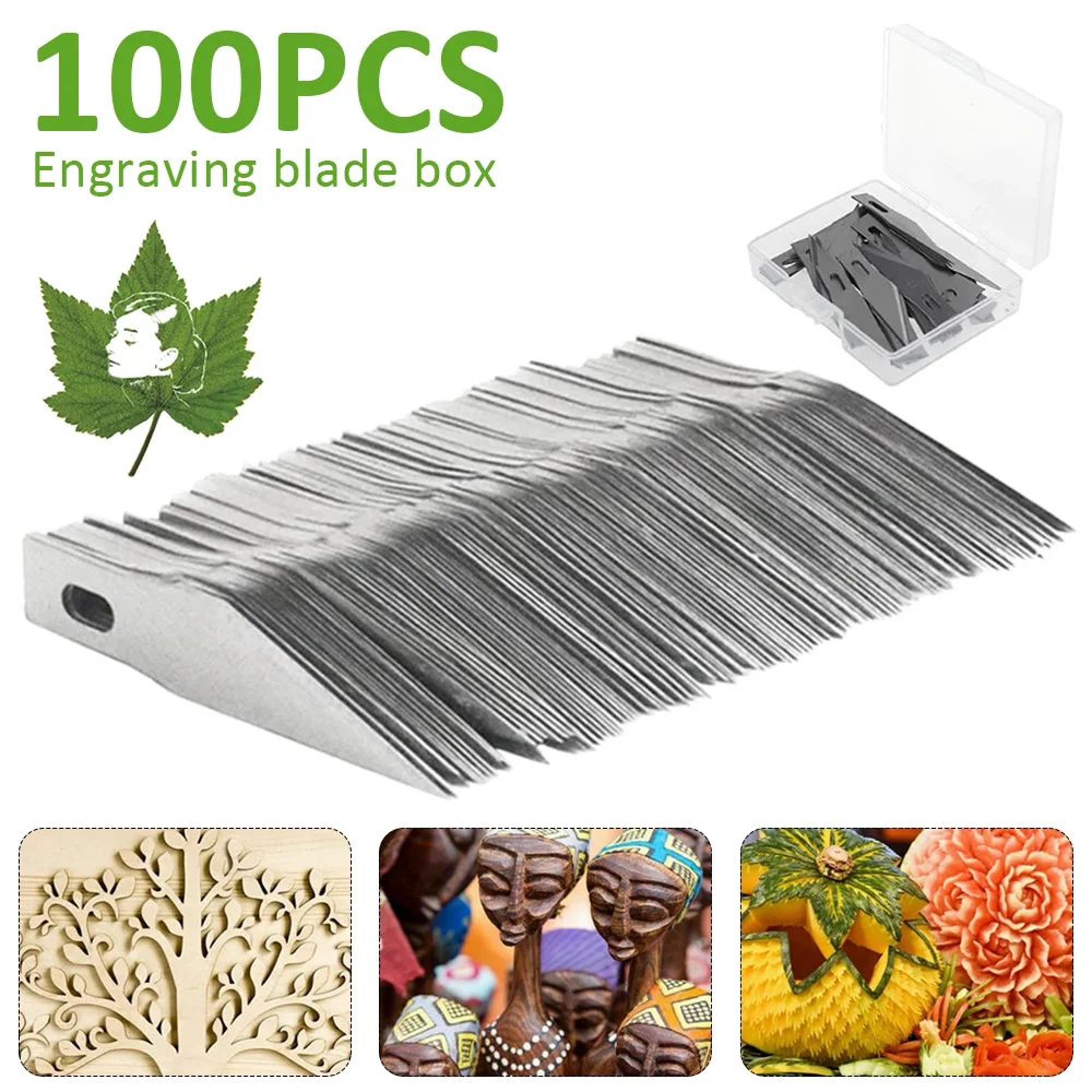 precision craft knife blades set for wood carving engraving and diy cutting projects