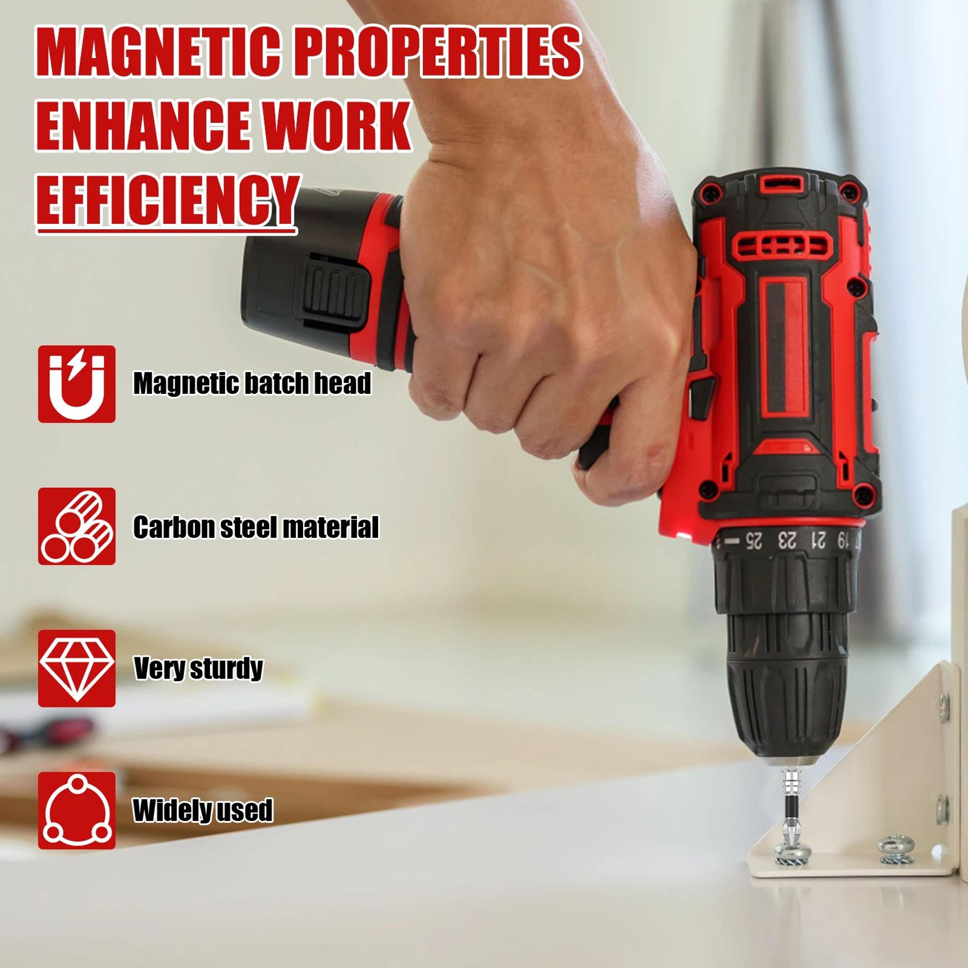 Magnetic Anti Slip Screwdriver Drill Bit Impact Resistant Screw Extractor Tool 2