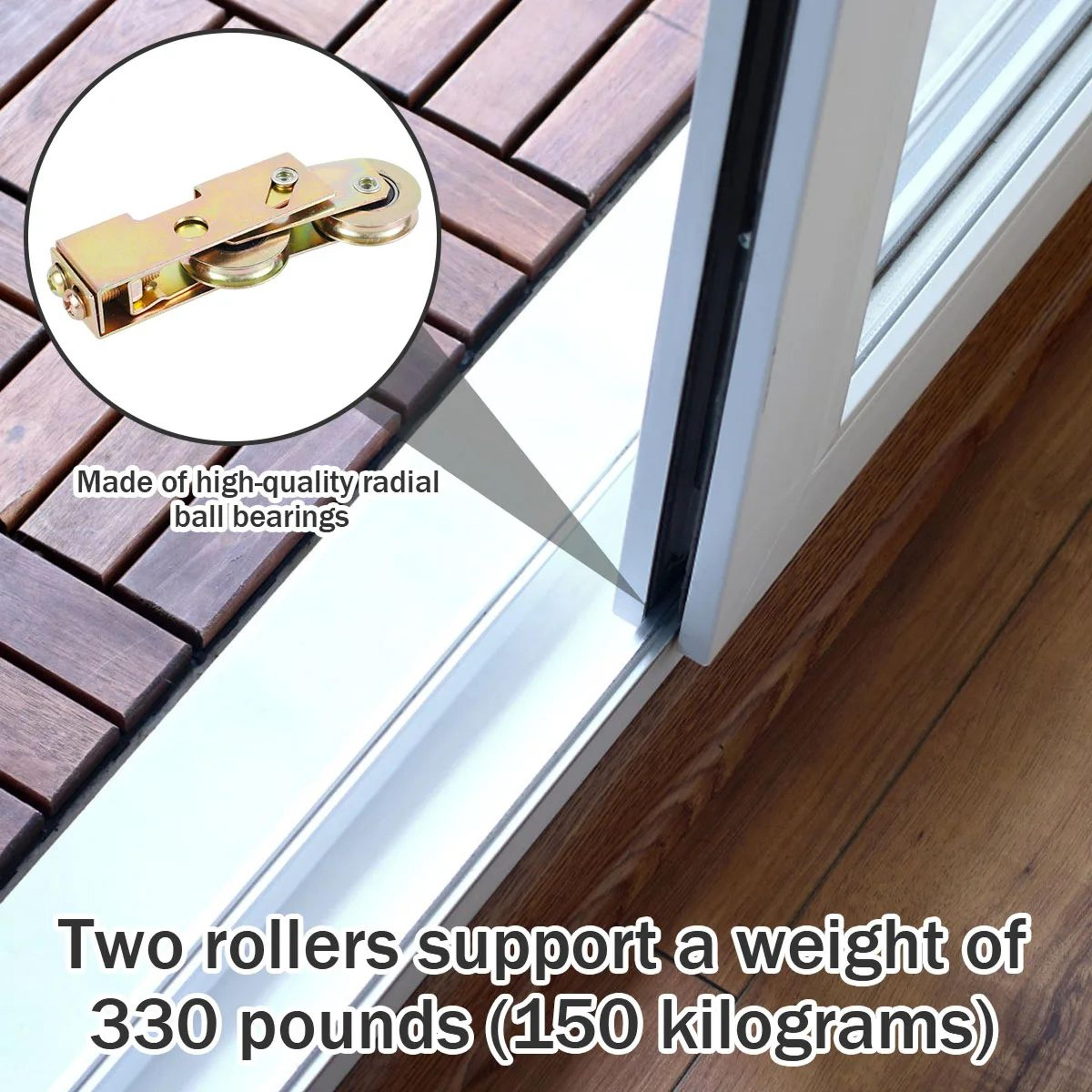 Sliding Patio Door Rollers Double Wheel Assembly Kit For Smooth Window And Door Glide 5