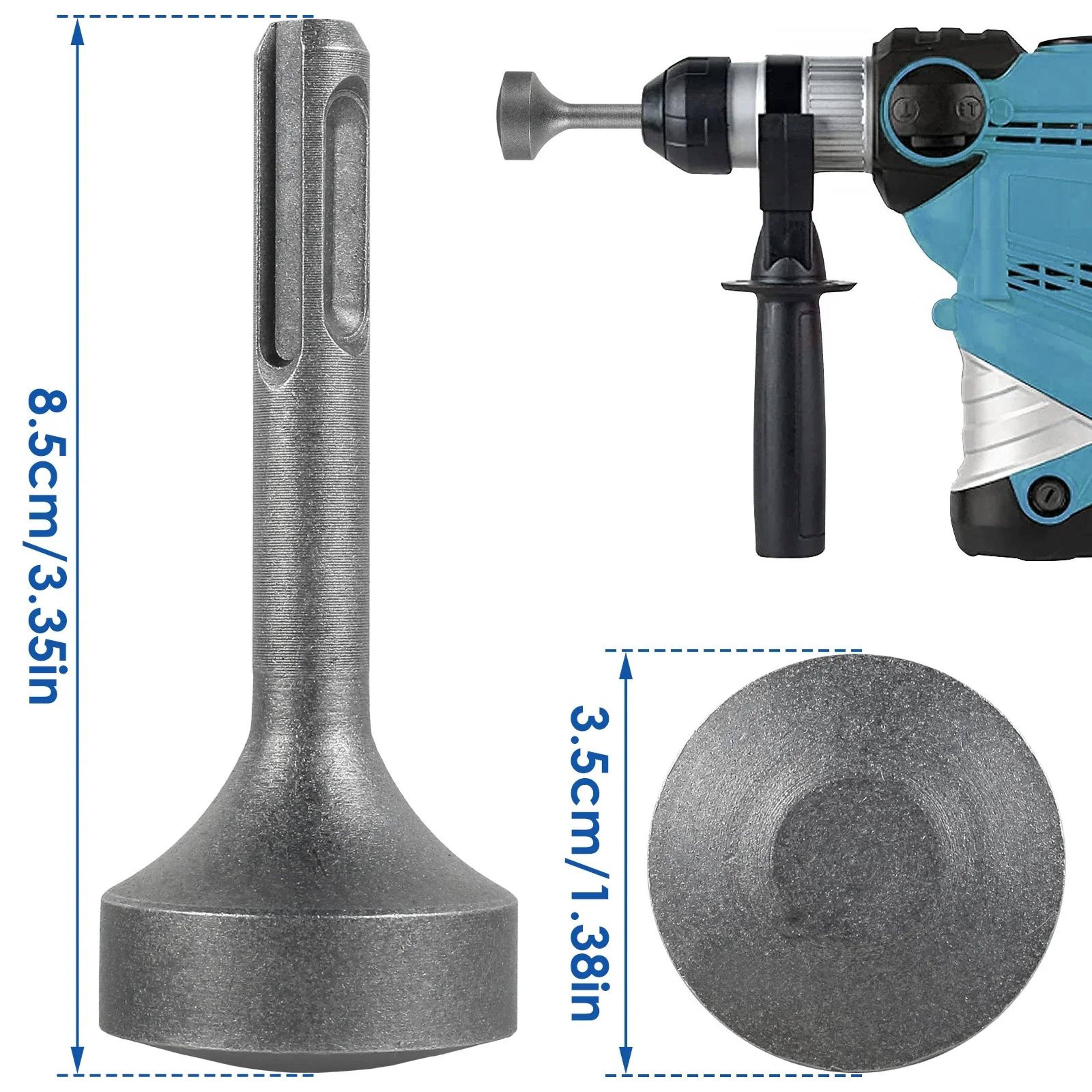 Heavy Duty Ground Rod Driver SDS Plus T Post Driver Tool For Rotary Hammer Drills 5