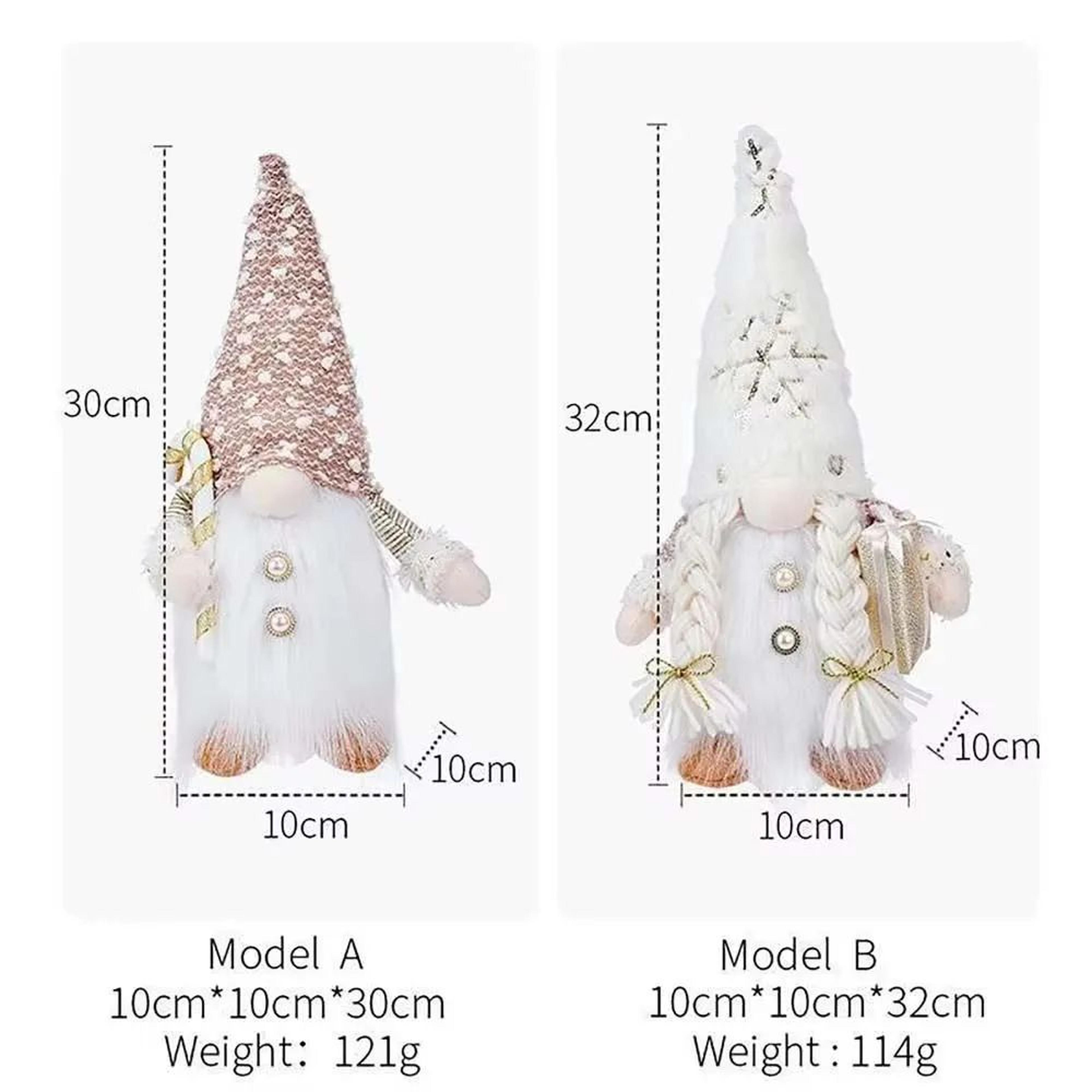 Glowing Christmas Gnome LED Plush Doll Cozy Holiday Home Decor Light 3