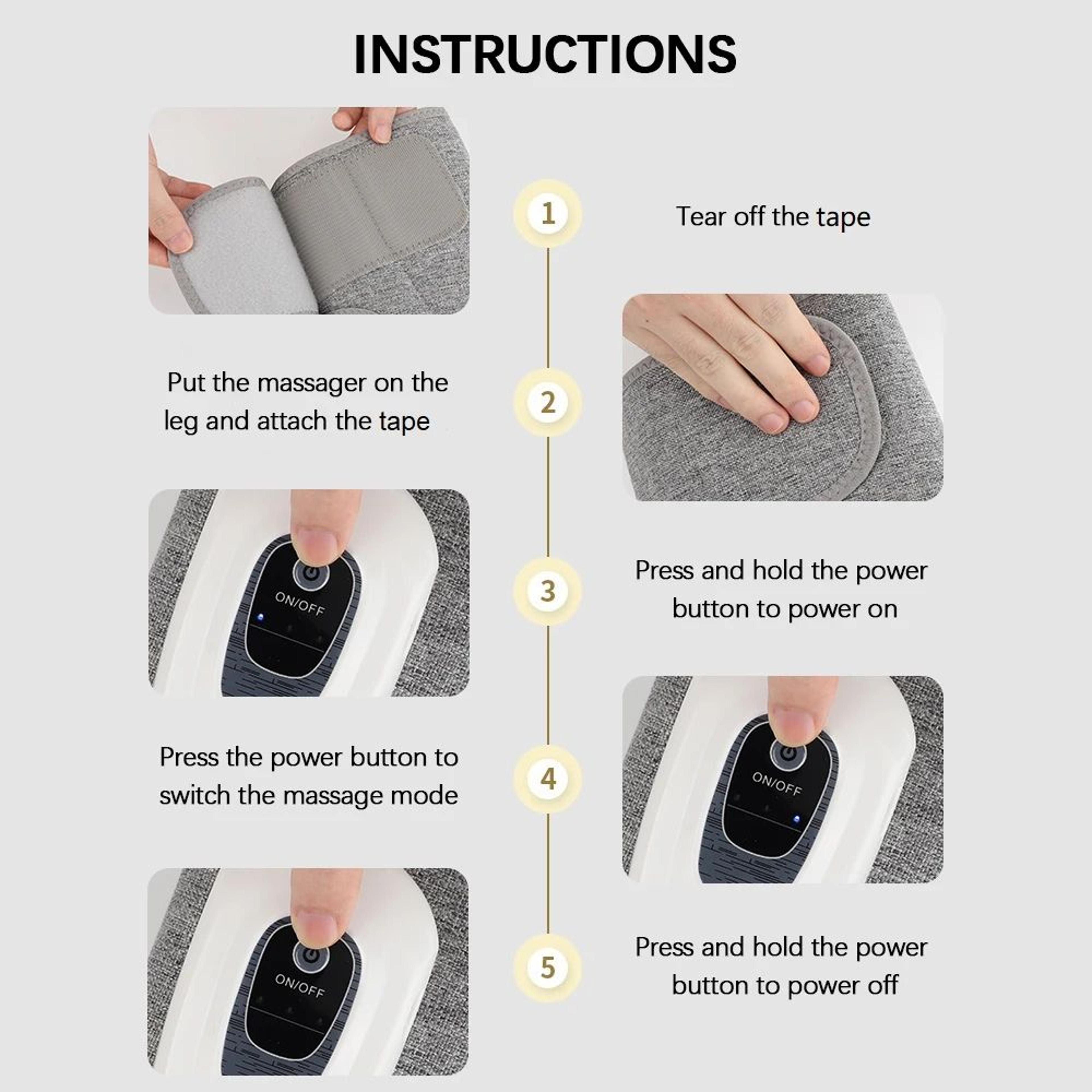 Wireless Air Compression Leg And Arm Massager With 360 Pressure Therapy 4