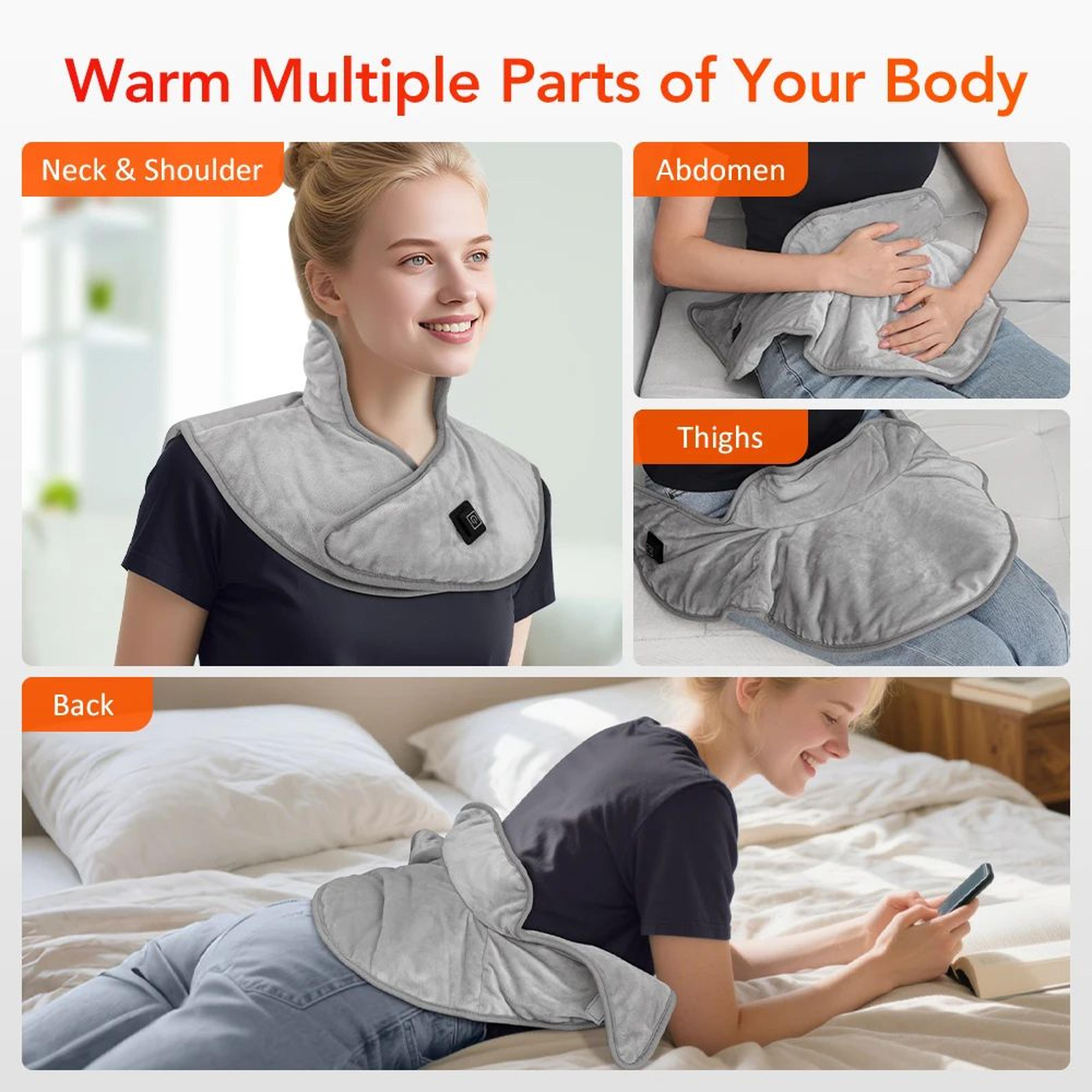 Heated Neck And Shoulder Wrap USB Thermal Massage Shawl 2