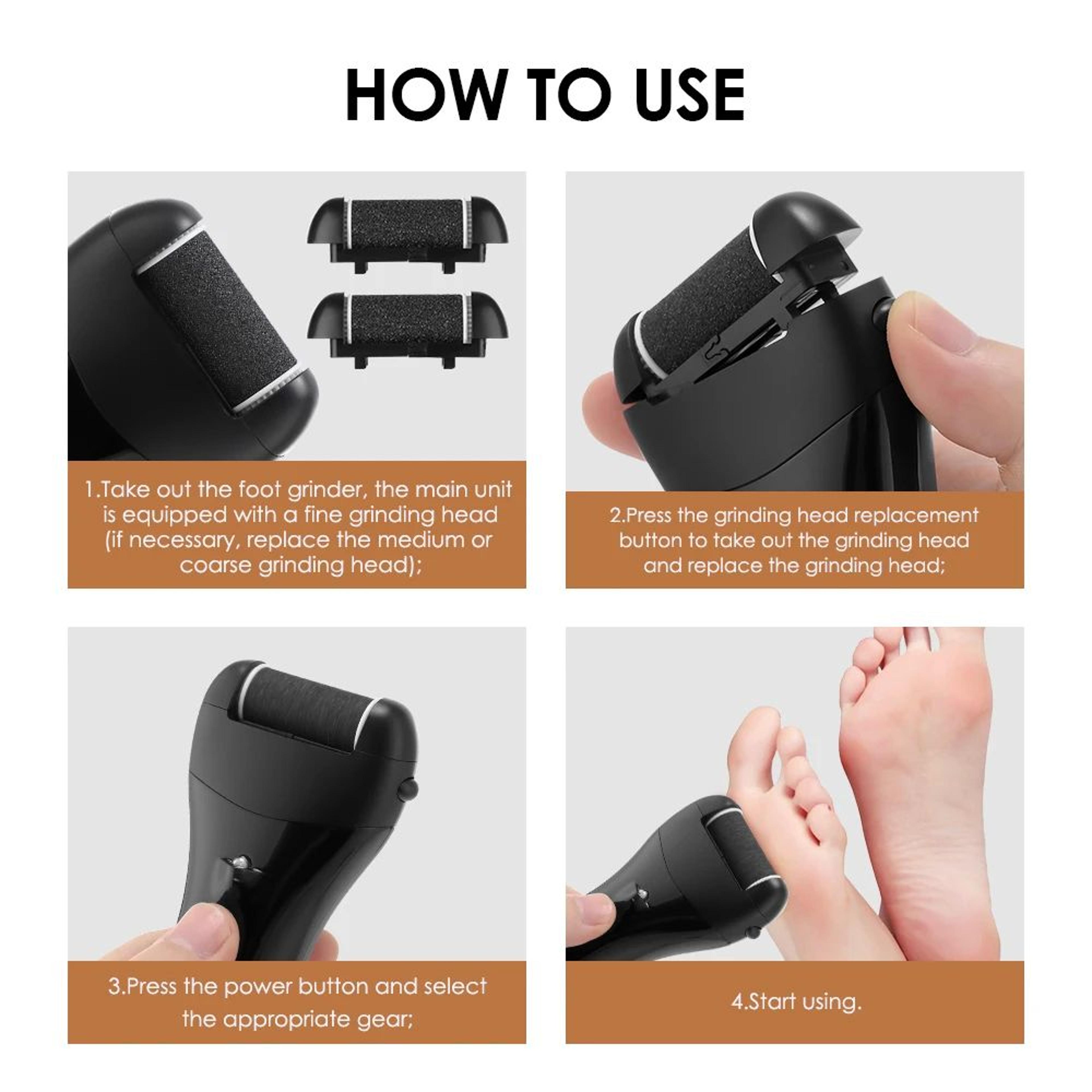 Electric Foot Callus Remover Pedicure Tool For Smooth Heel Skin Care 5