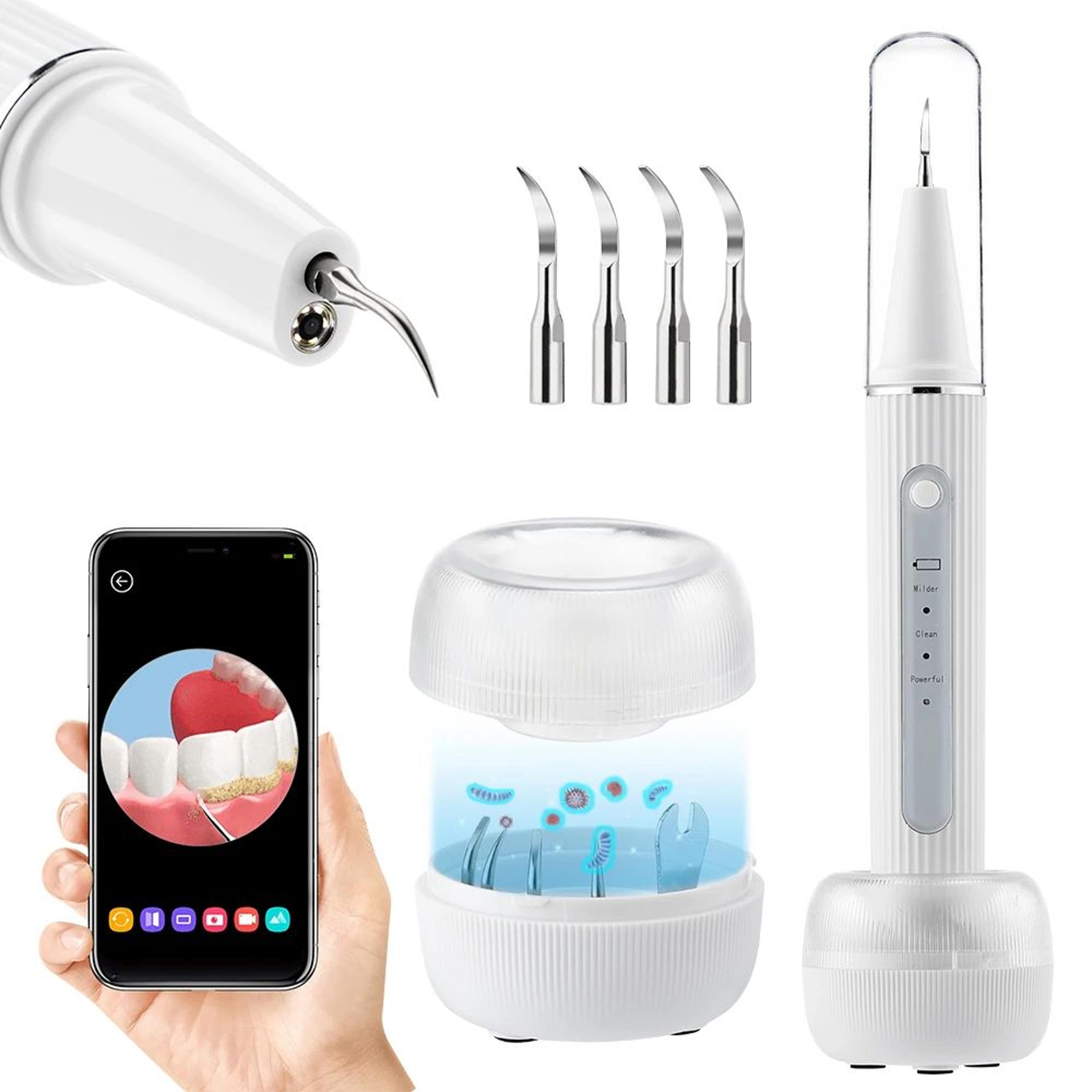 ultrasonic dental scaler tooth cleaner tartar remover with visual cleaning