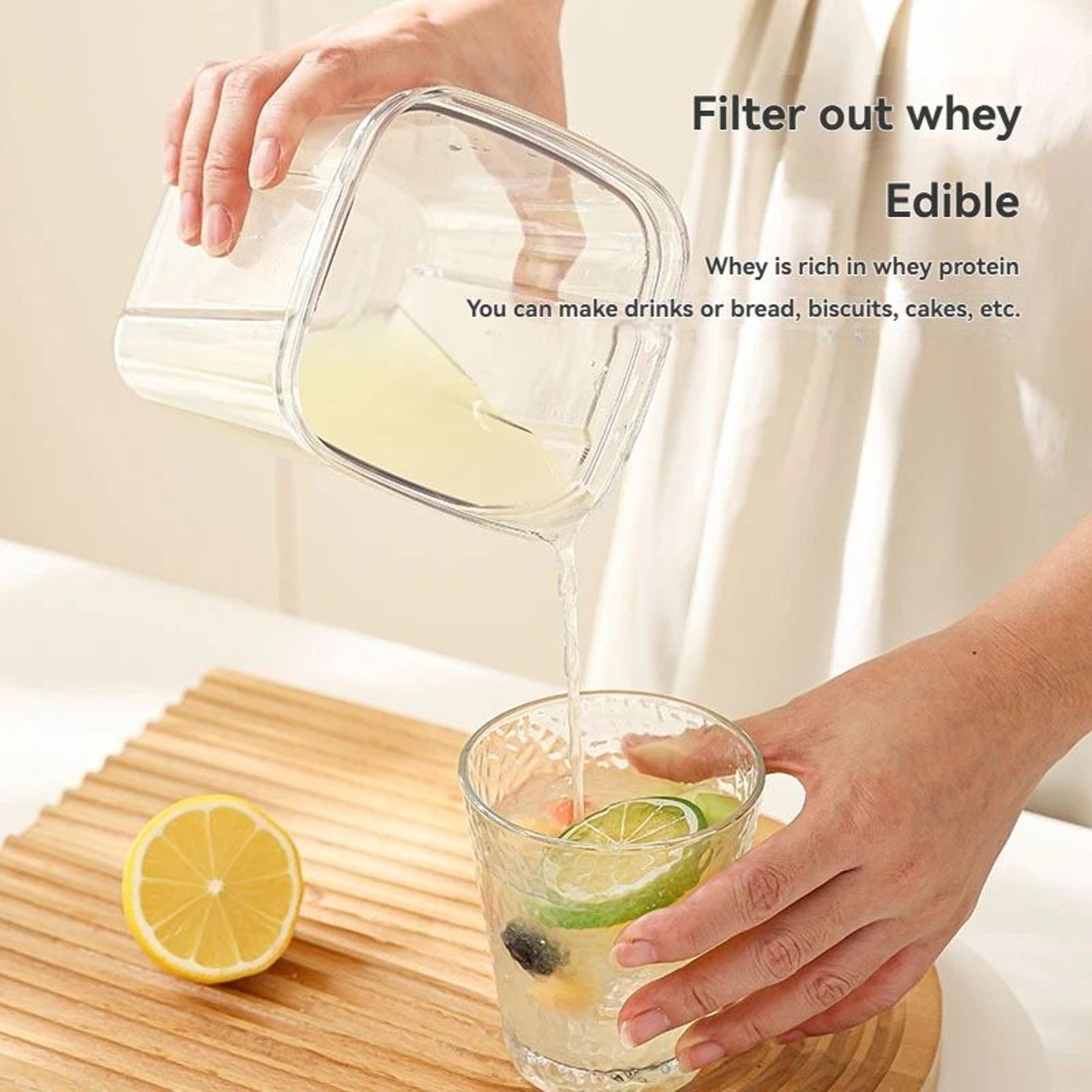 Greek Yogurt Strainer Maker With Storage Container And Whey Separator 5