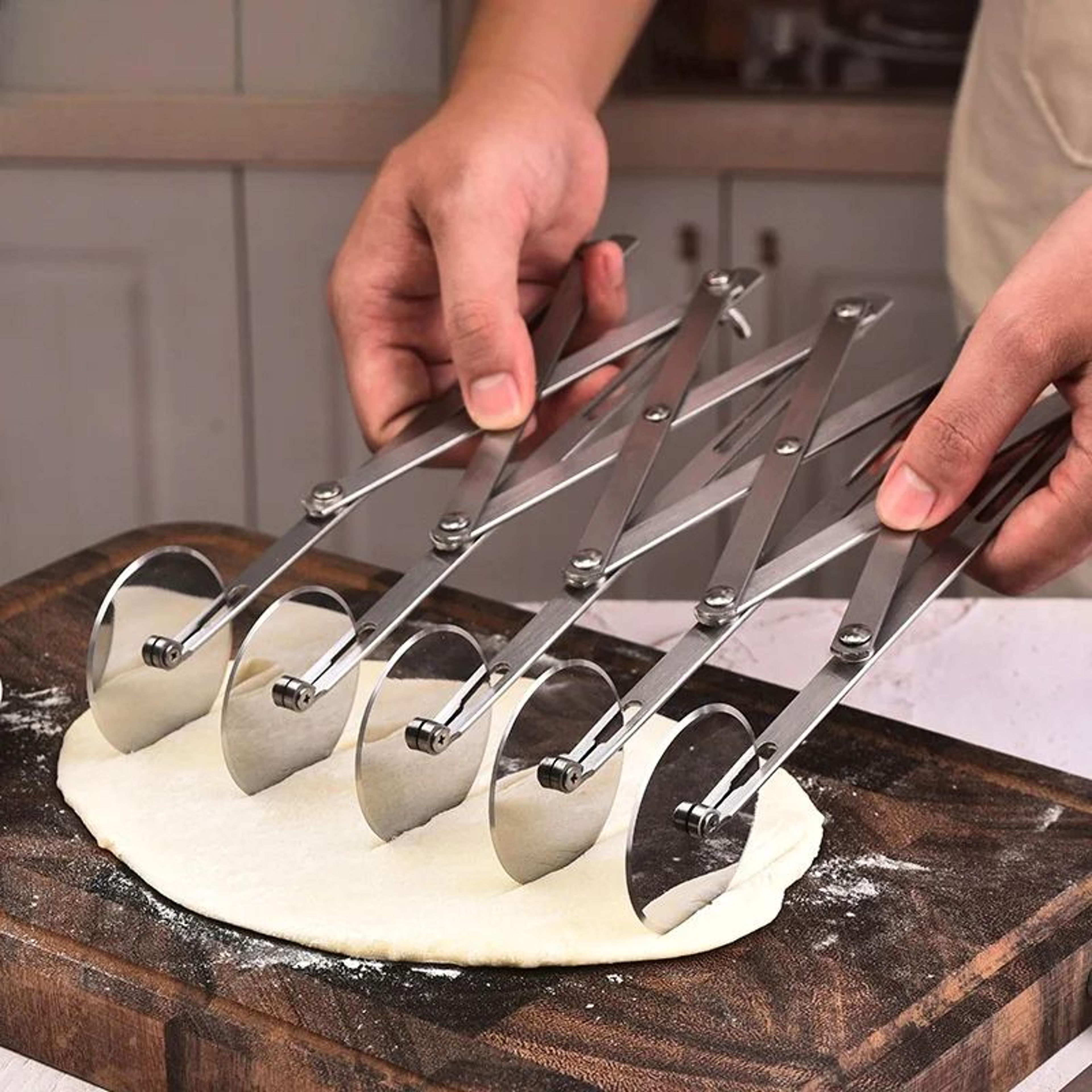 multi wheel dough cutter pizza pastry roller knife tool