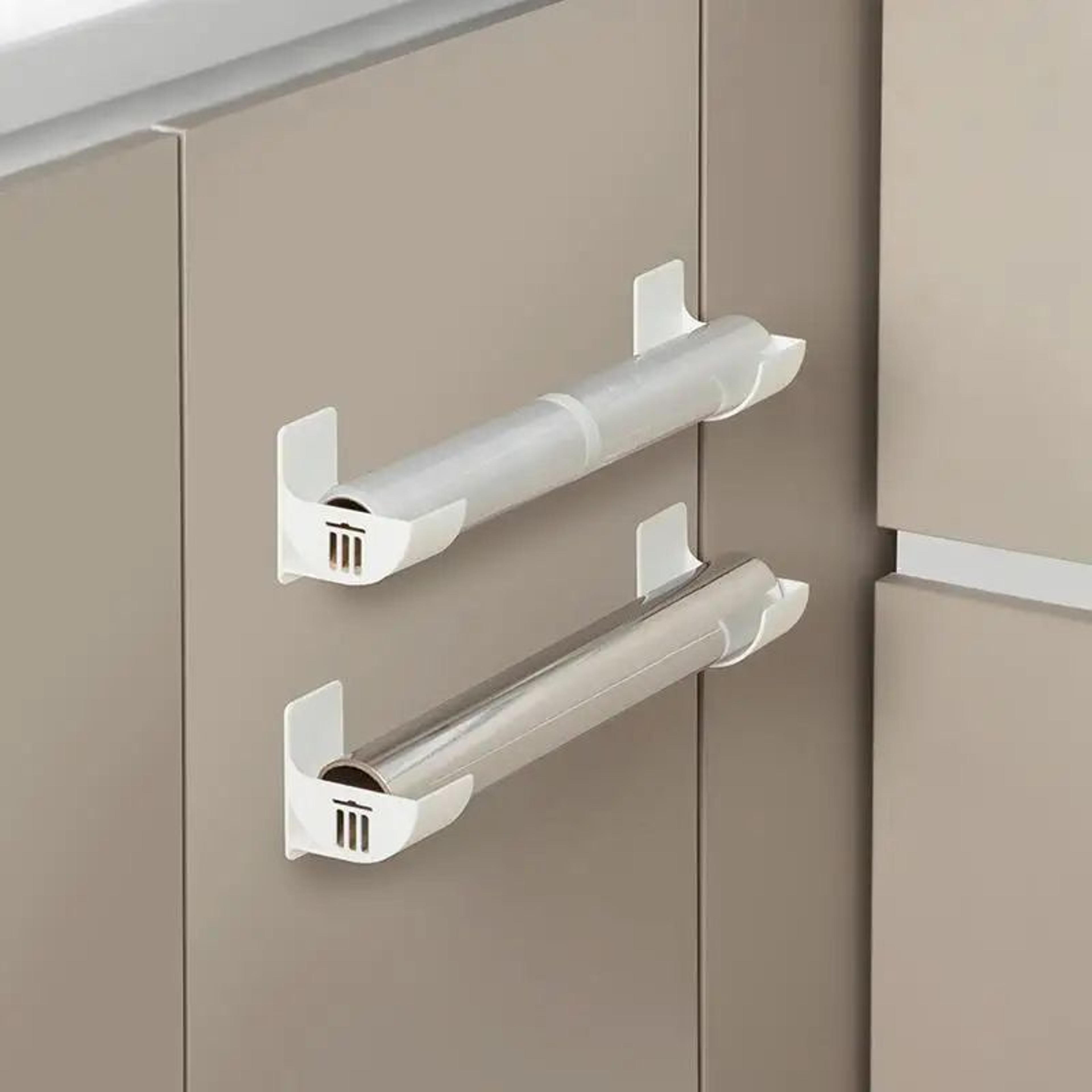 No Drill Cabinet Storage Rack Kitchen Organizer Fridge Side Shelf Holder 3