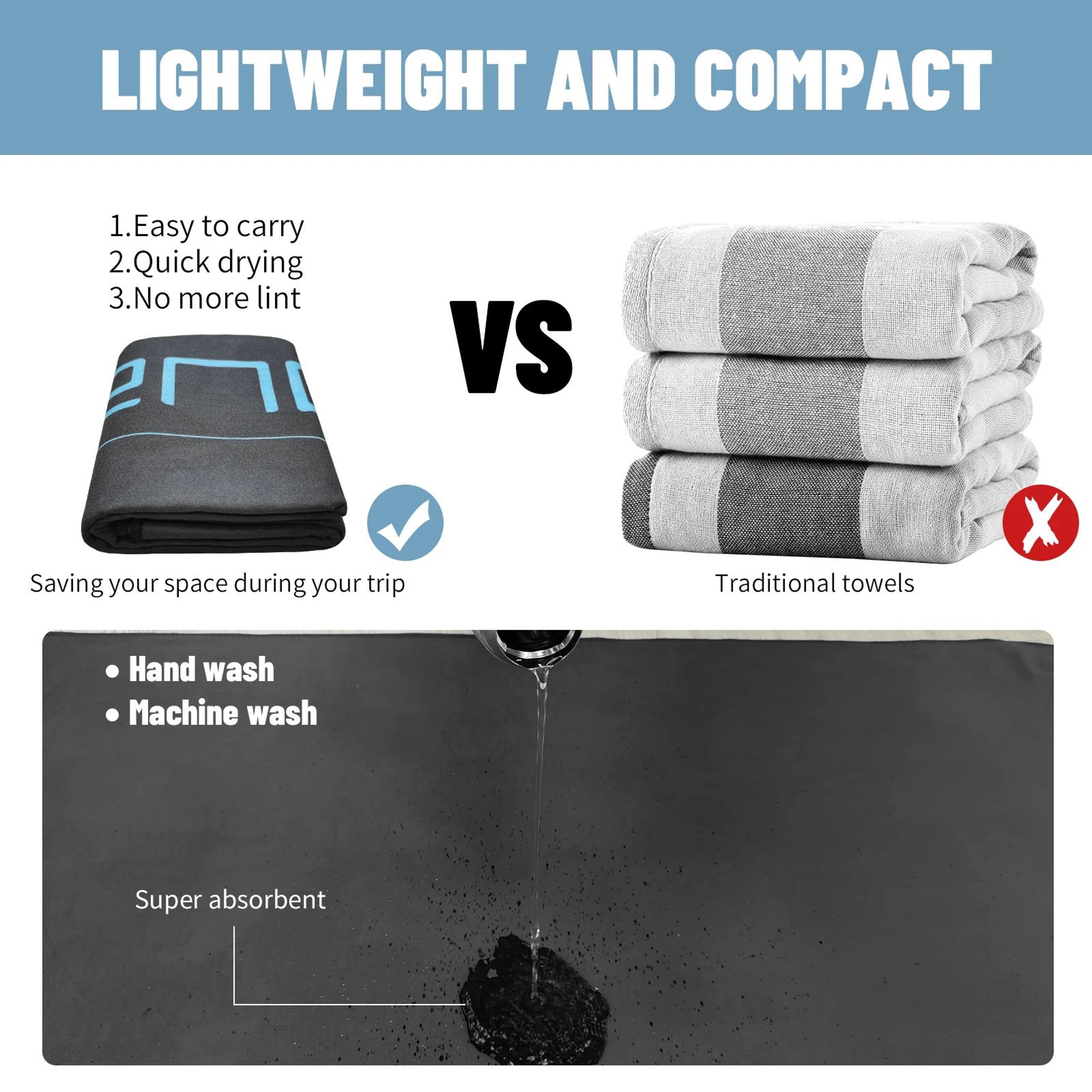 Aqua Microfiber Quick Dry Travel Towel Lightweight Compact Sports Towel 4
