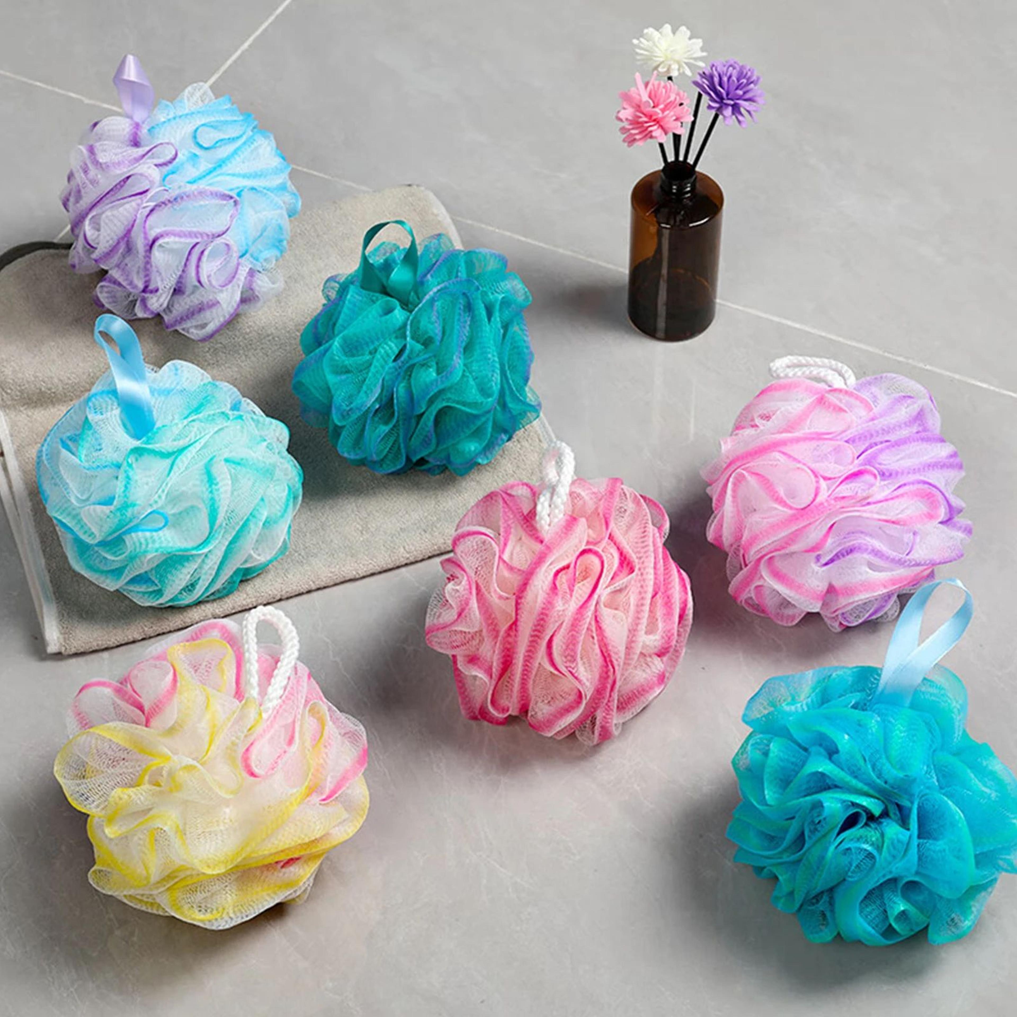 Exfoliating Bath Loofah Sponge Set Soft Mesh Shower Scrubber 2 Pack 3