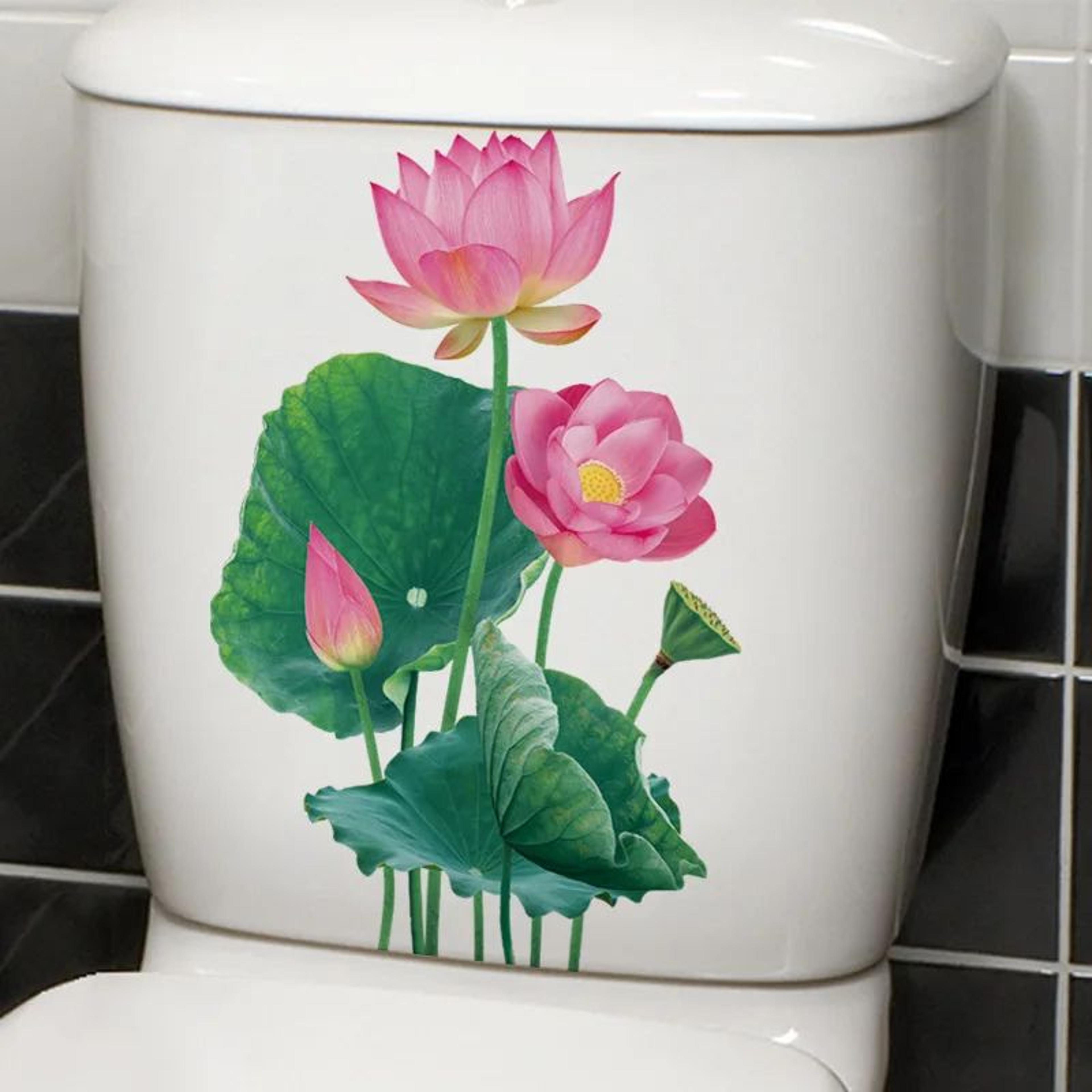 Funny Toilet Sticker Bathroom Wall Decal Removable WC Sticker Decor 13