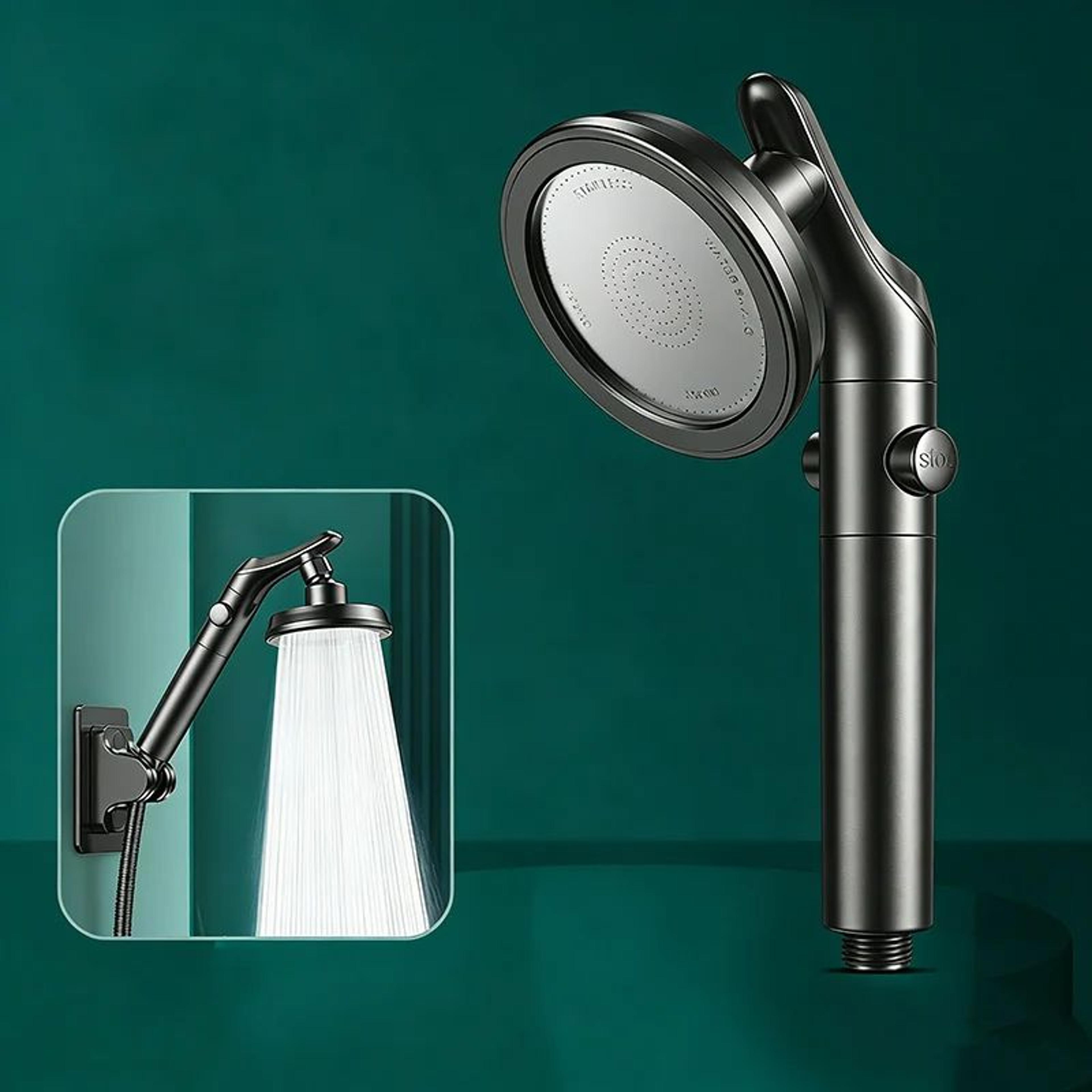 Dual Shower Head Set Handheld And Overhead High Pressure Shower Head 6