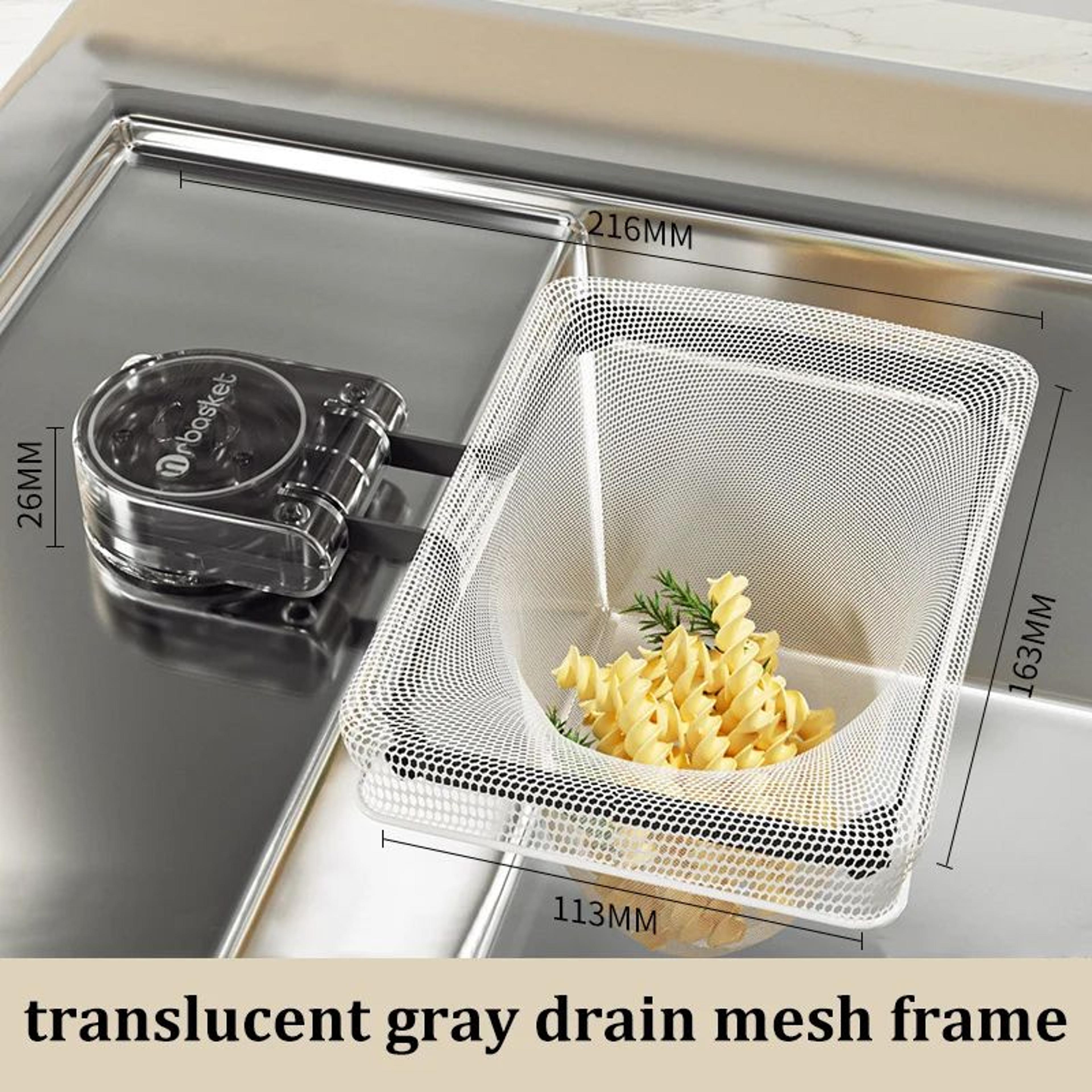 Kitchen Sink Drain Filter Rack With Suction Cup Holder 0