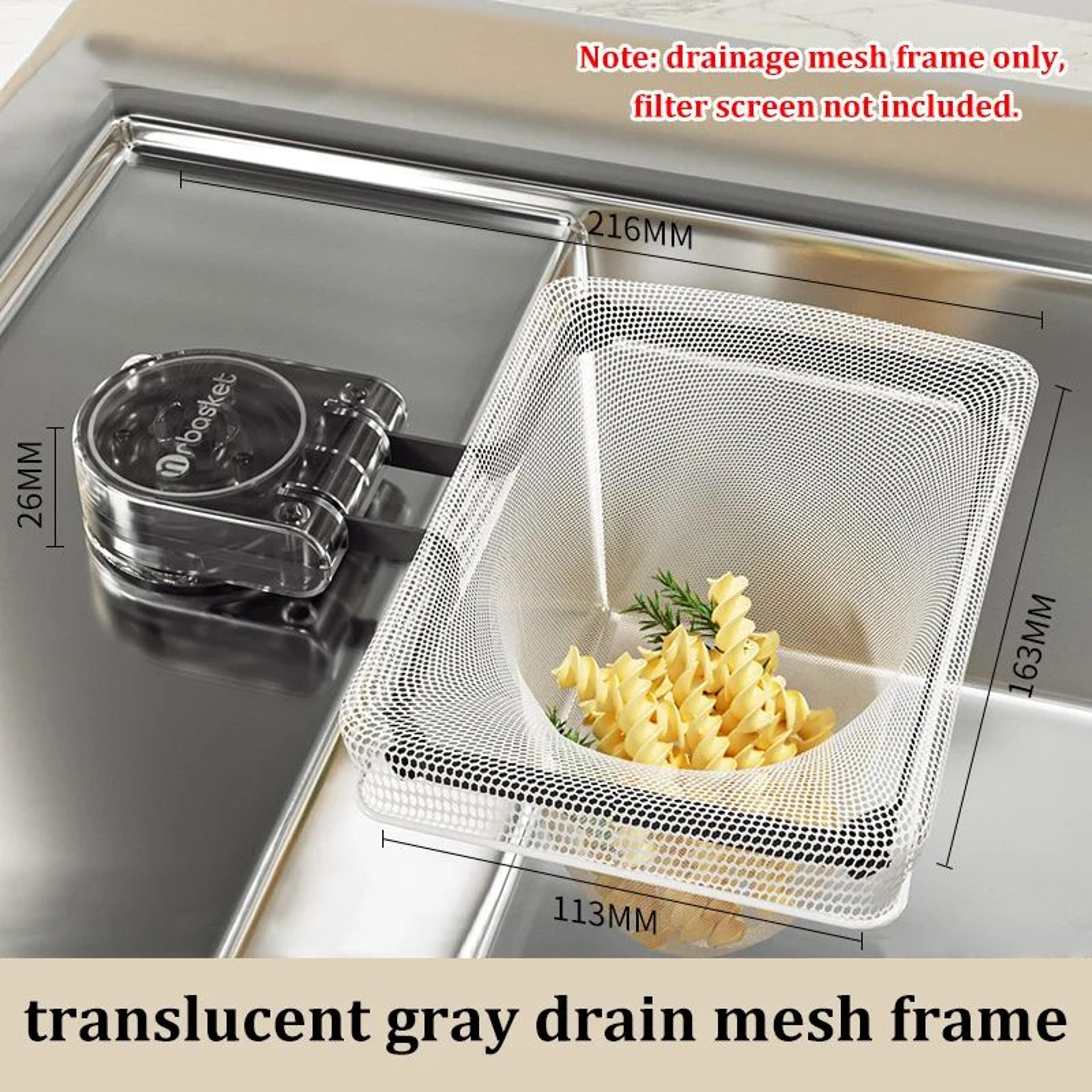 Kitchen Sink Drain Filter Rack With Suction Cup Holder 10