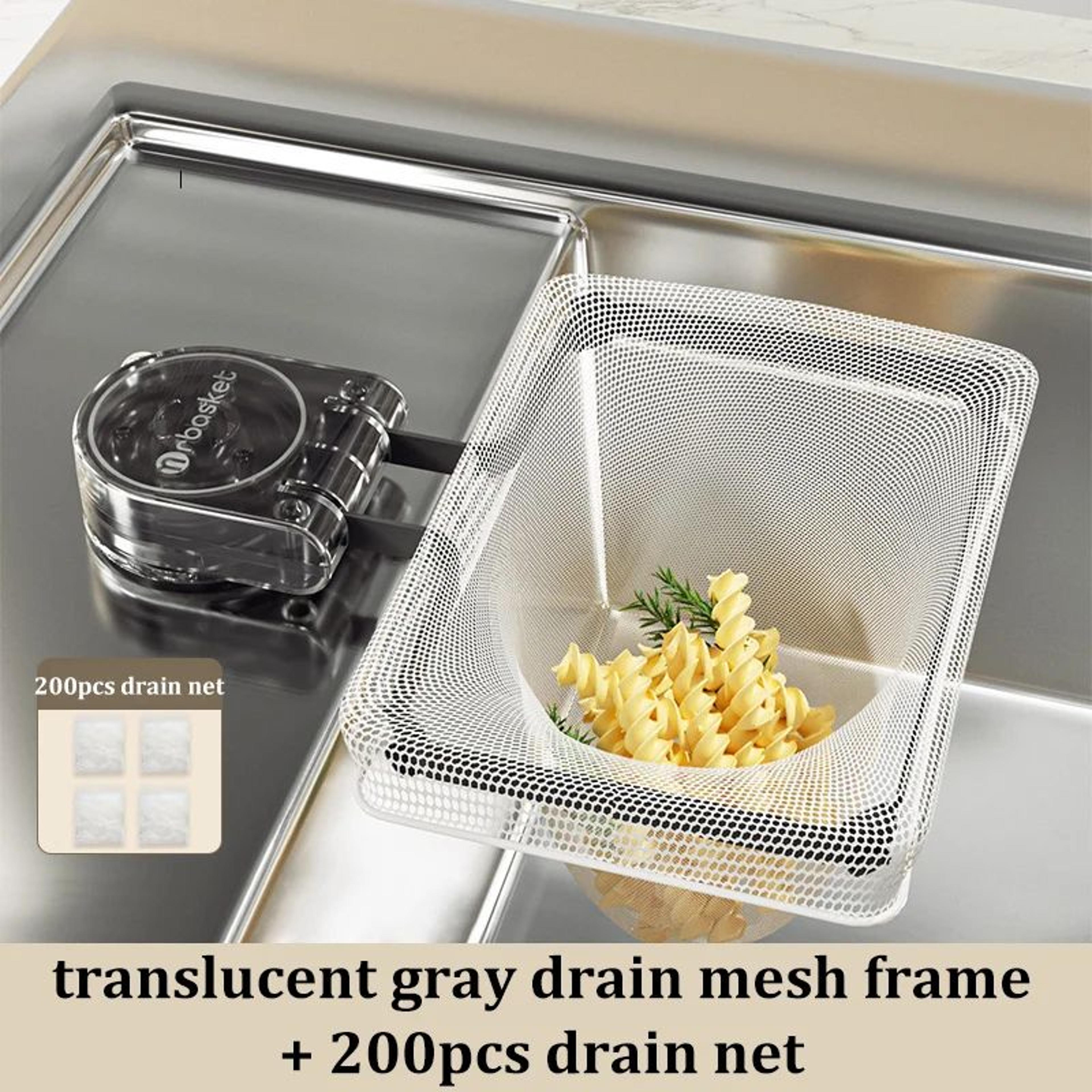 Kitchen Sink Drain Filter Rack With Suction Cup Holder 13