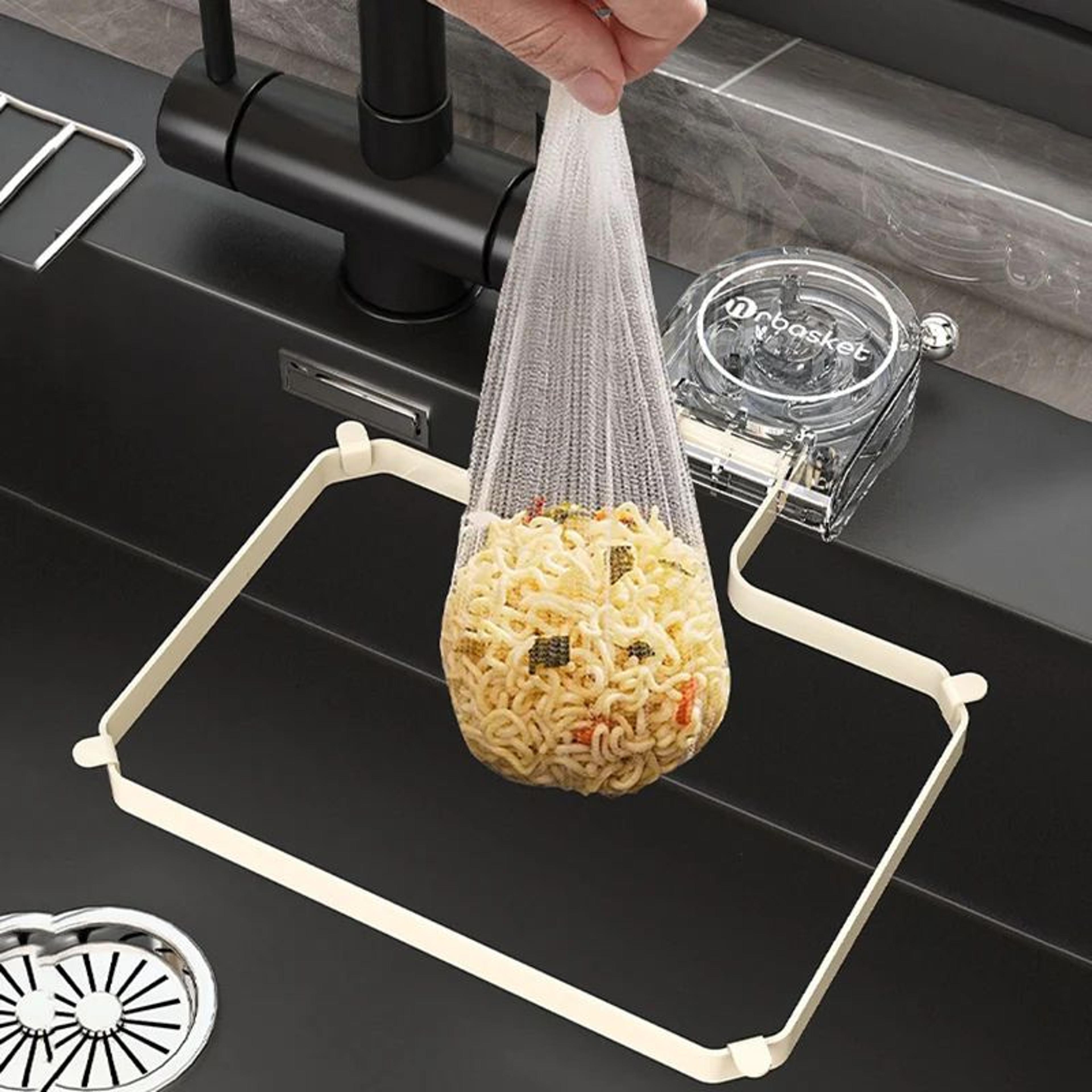 Kitchen Sink Drain Filter Rack With Suction Cup Holder 5