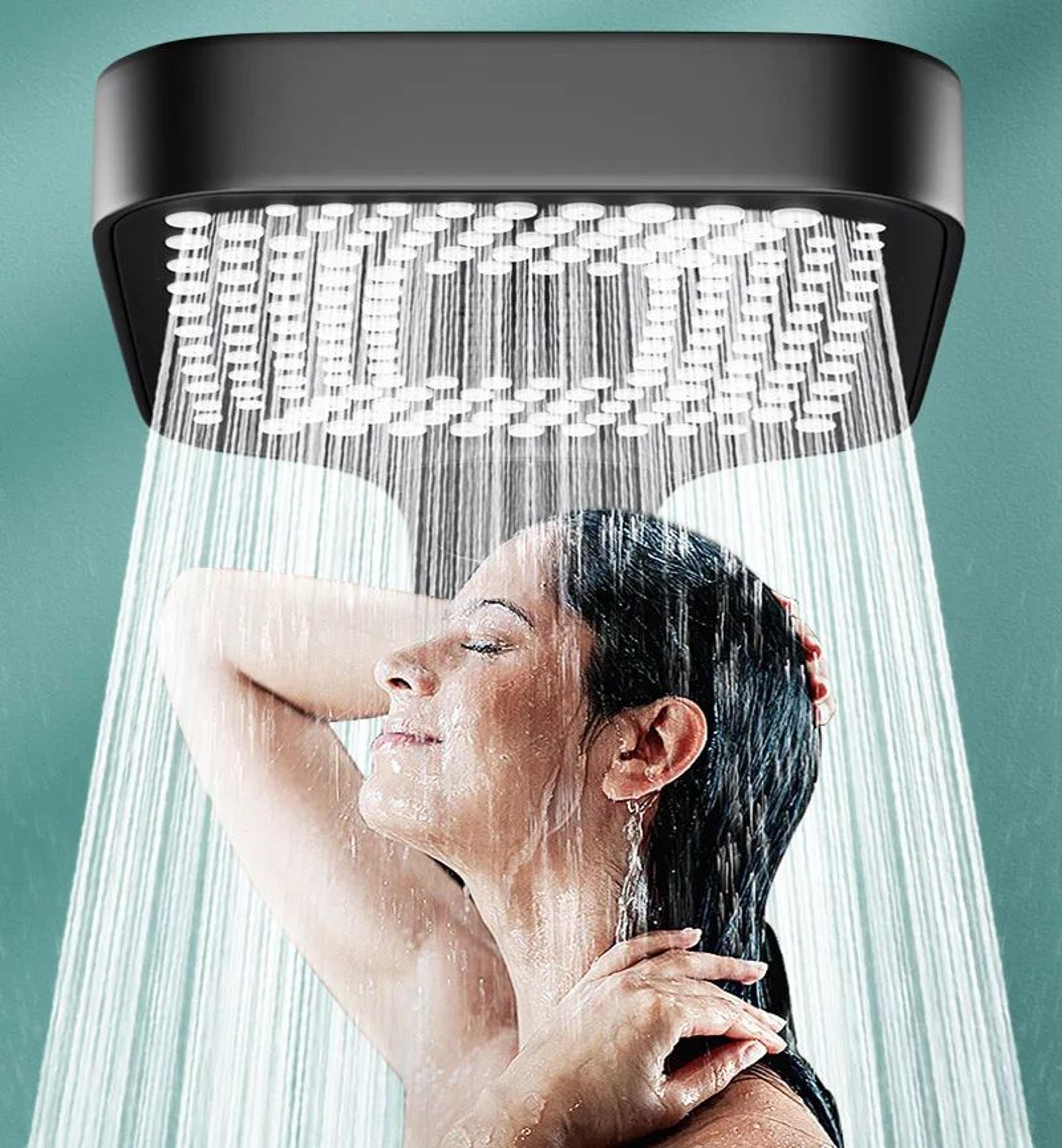 High Pressure Adjustable Shower Head 3 Mode Rainfall Shower 1