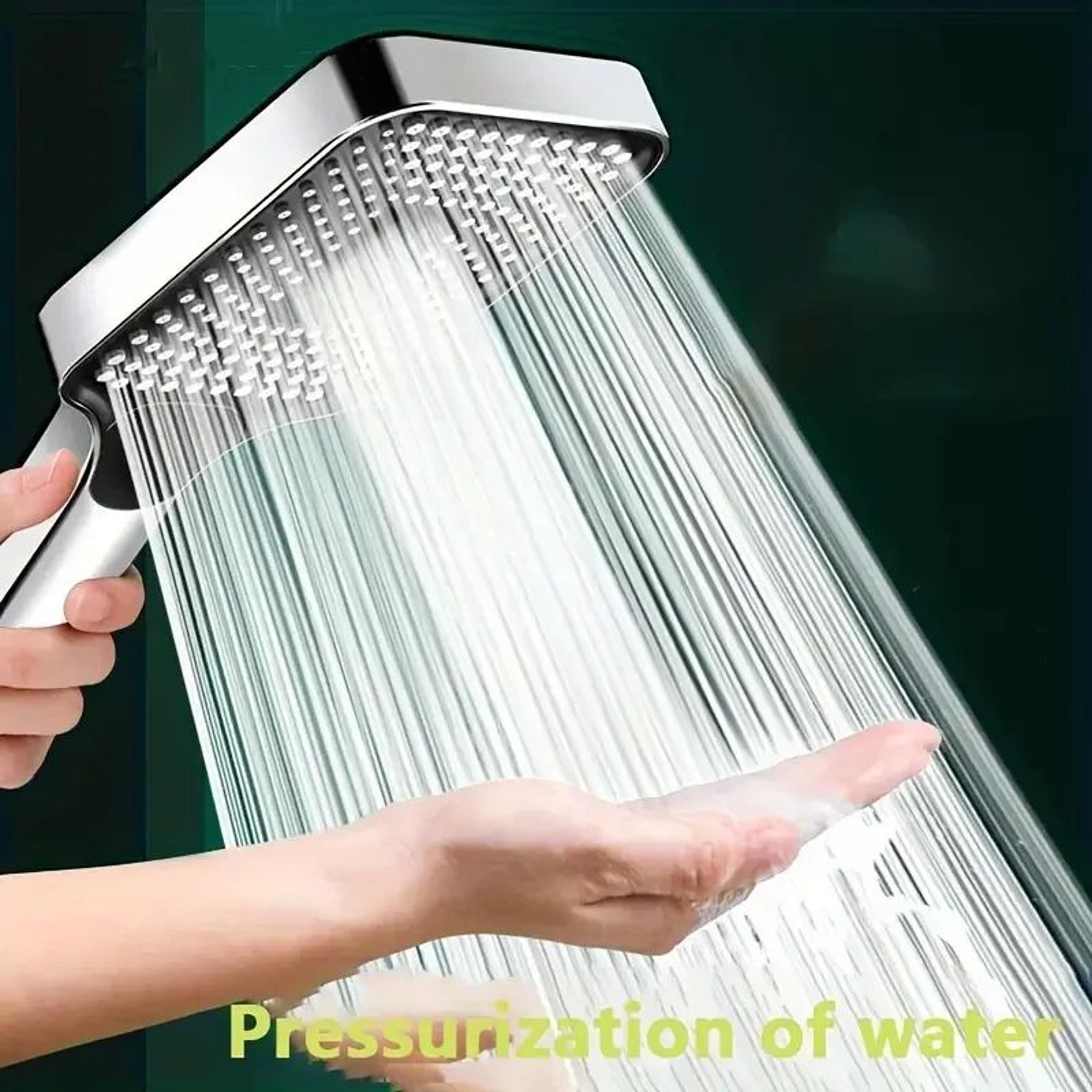High Pressure Adjustable Shower Head Square Design Bathroom Shower Set 2