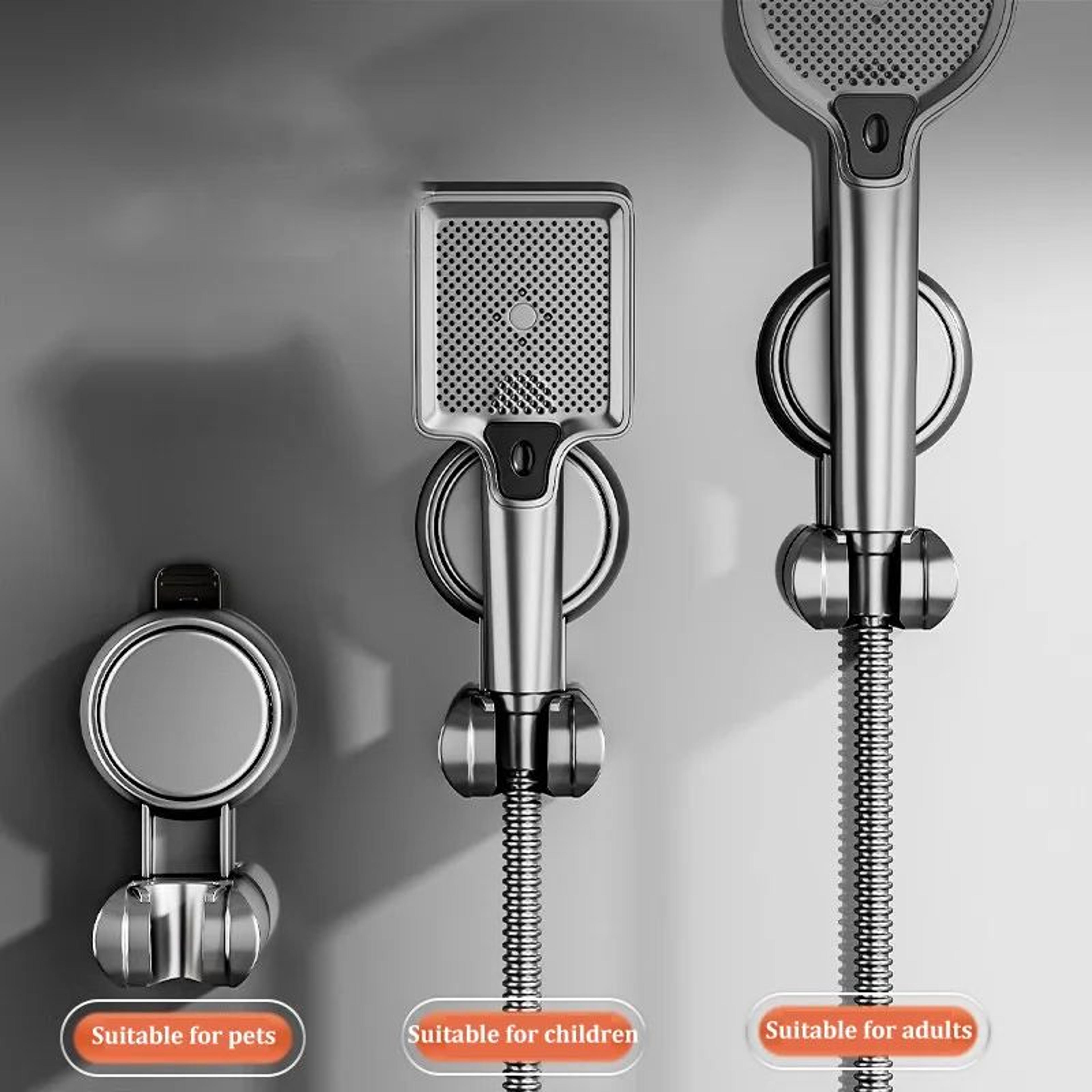 Adjustable Shower Head Holder Suction Cup Wall Mount Bracket 3