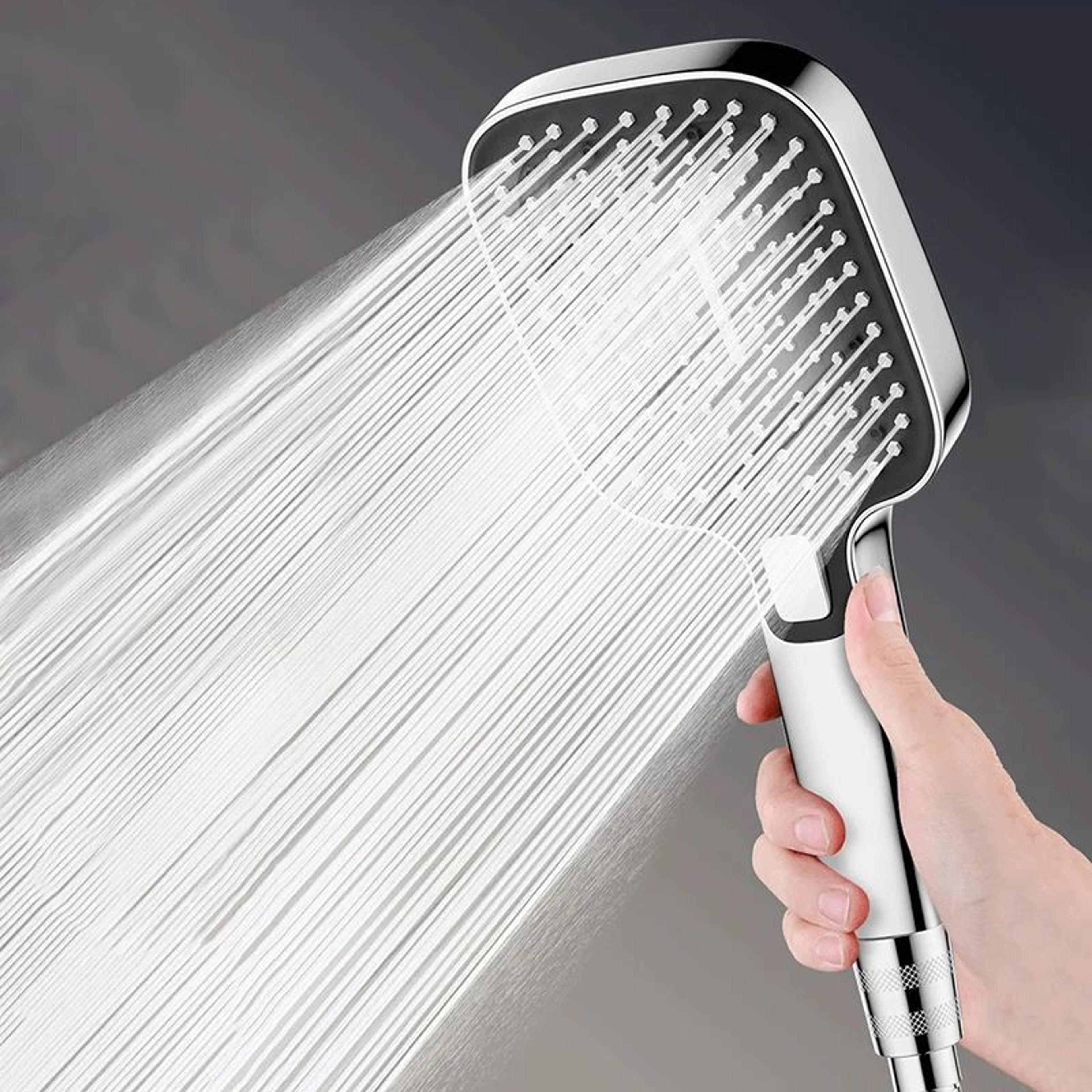High Pressure 3 Mode Rainfall Shower Head Large Panel Bathroom Set 1