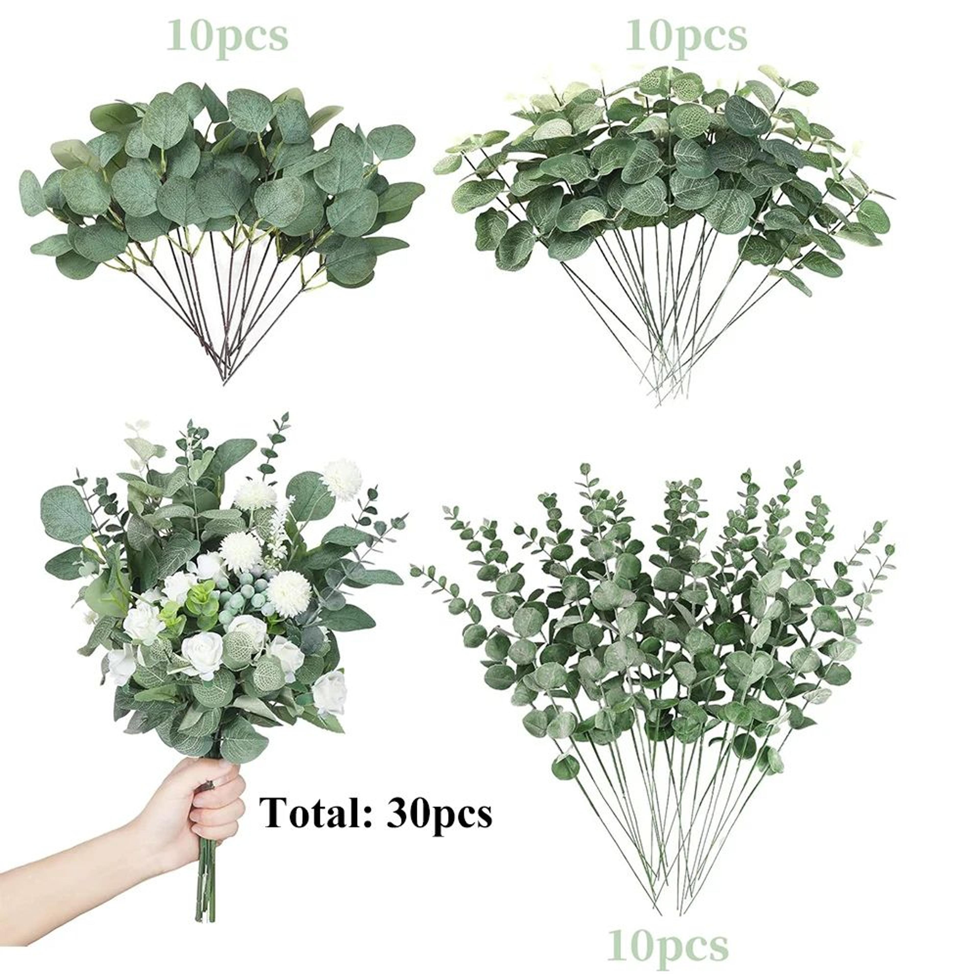 Artificial Eucalyptus Stems Realistic Greenery Decor For Home And Wedding Arrangements 7