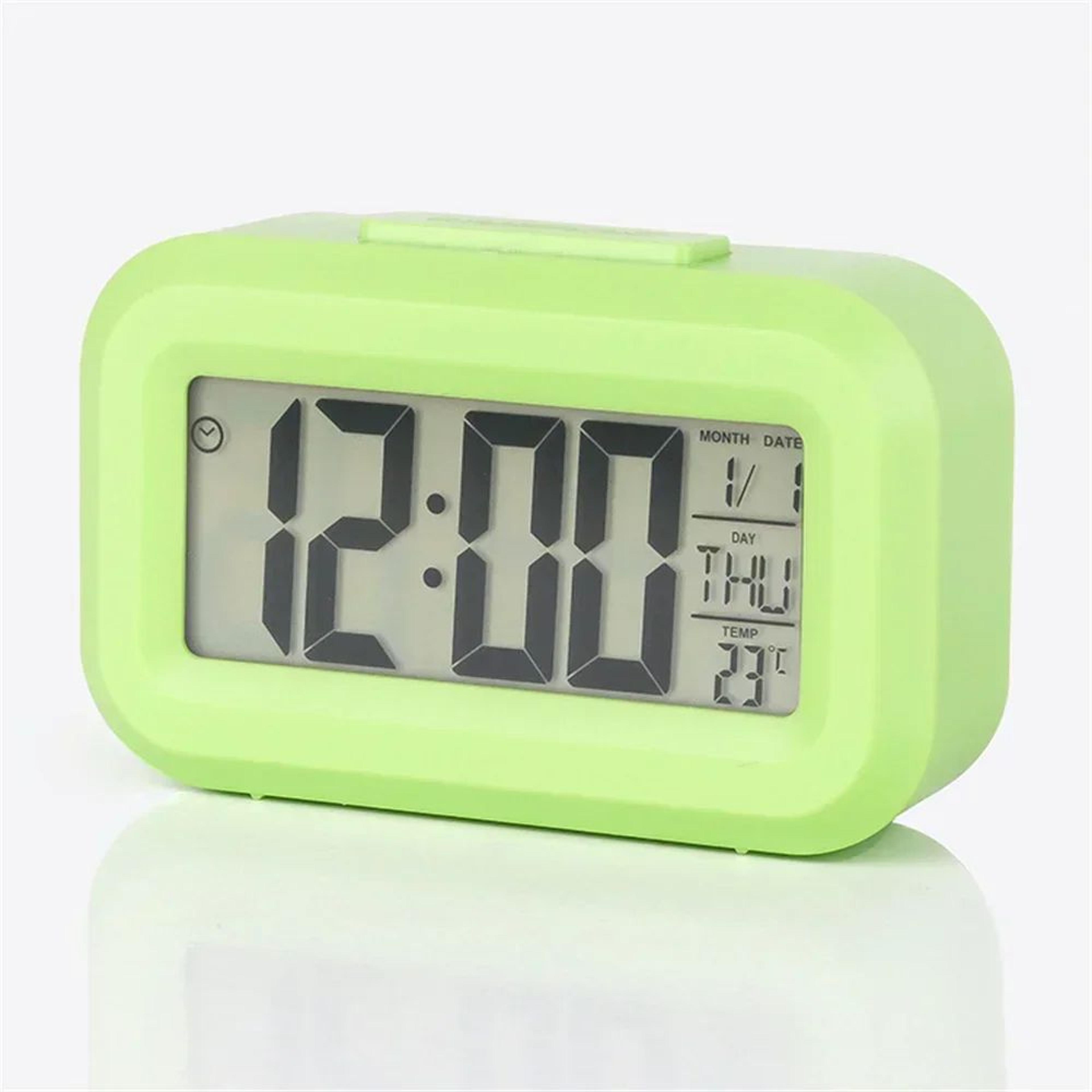 Smart LED Digital Alarm Clock With Calendar And Temperature Display 8