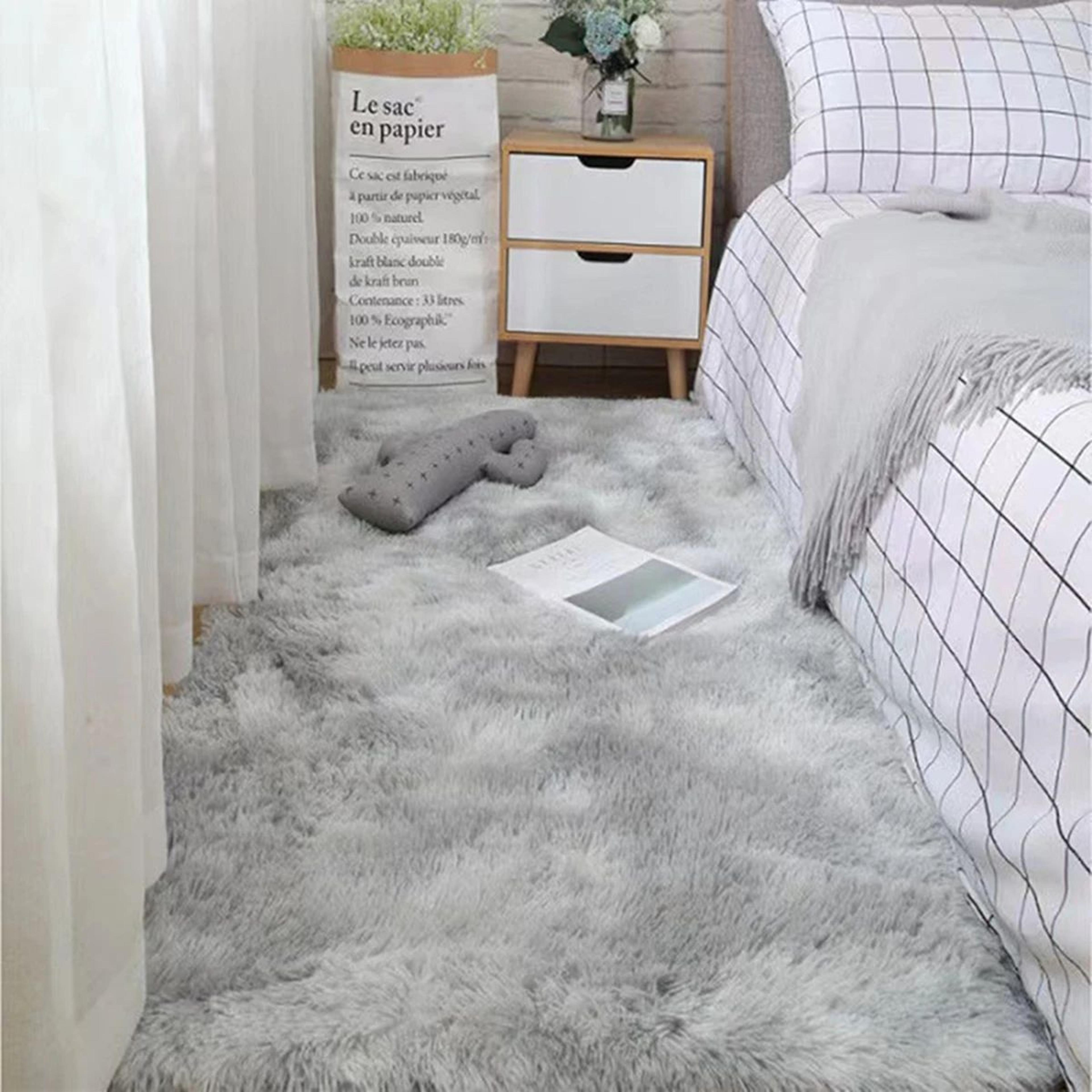 Fluffy Shag Area Rug Soft Tie Dye Carpet For Bedroom And Living Room 0
