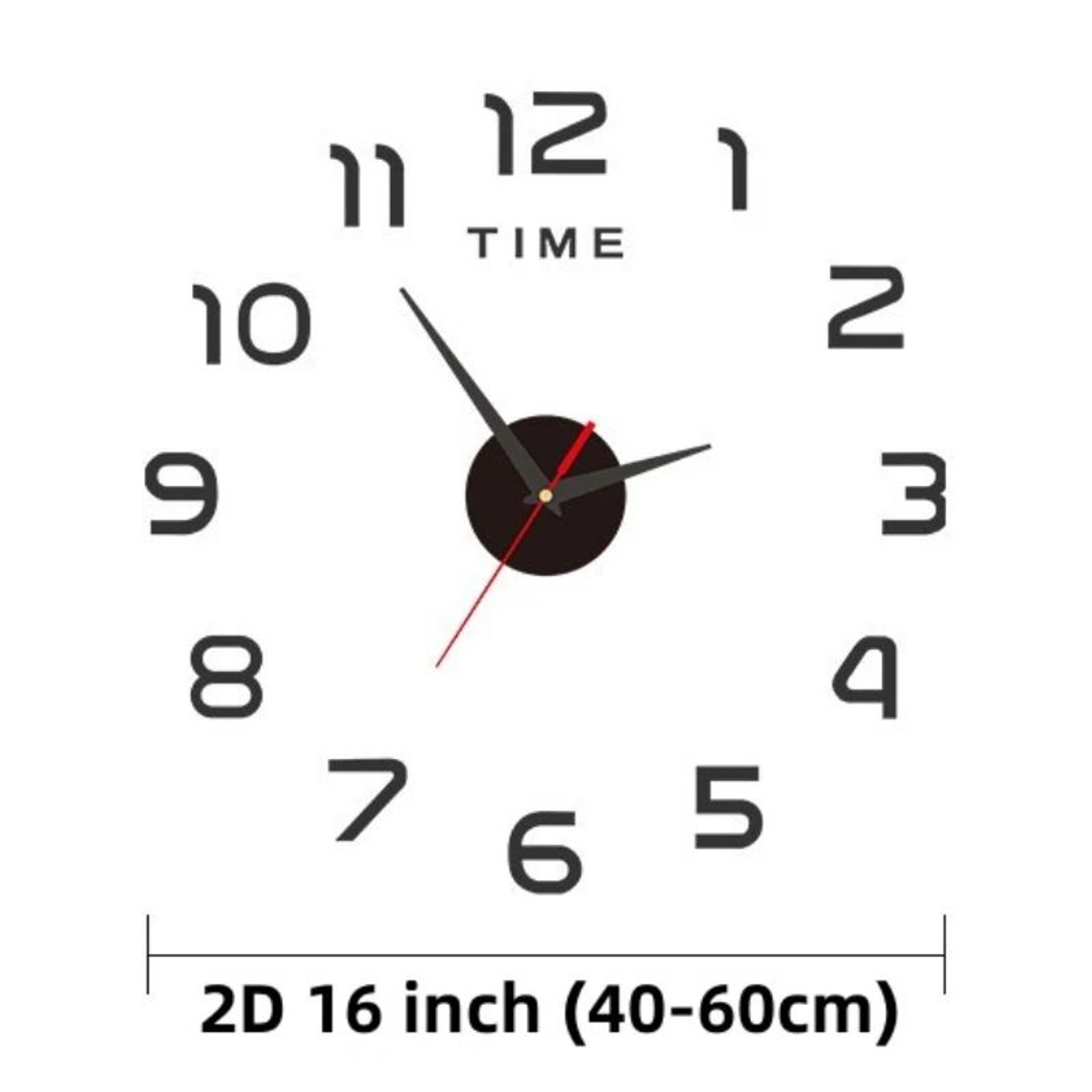 Modern DIY 3D Wall Clock With Acrylic Mirror Stickers For Living Room Decor 4