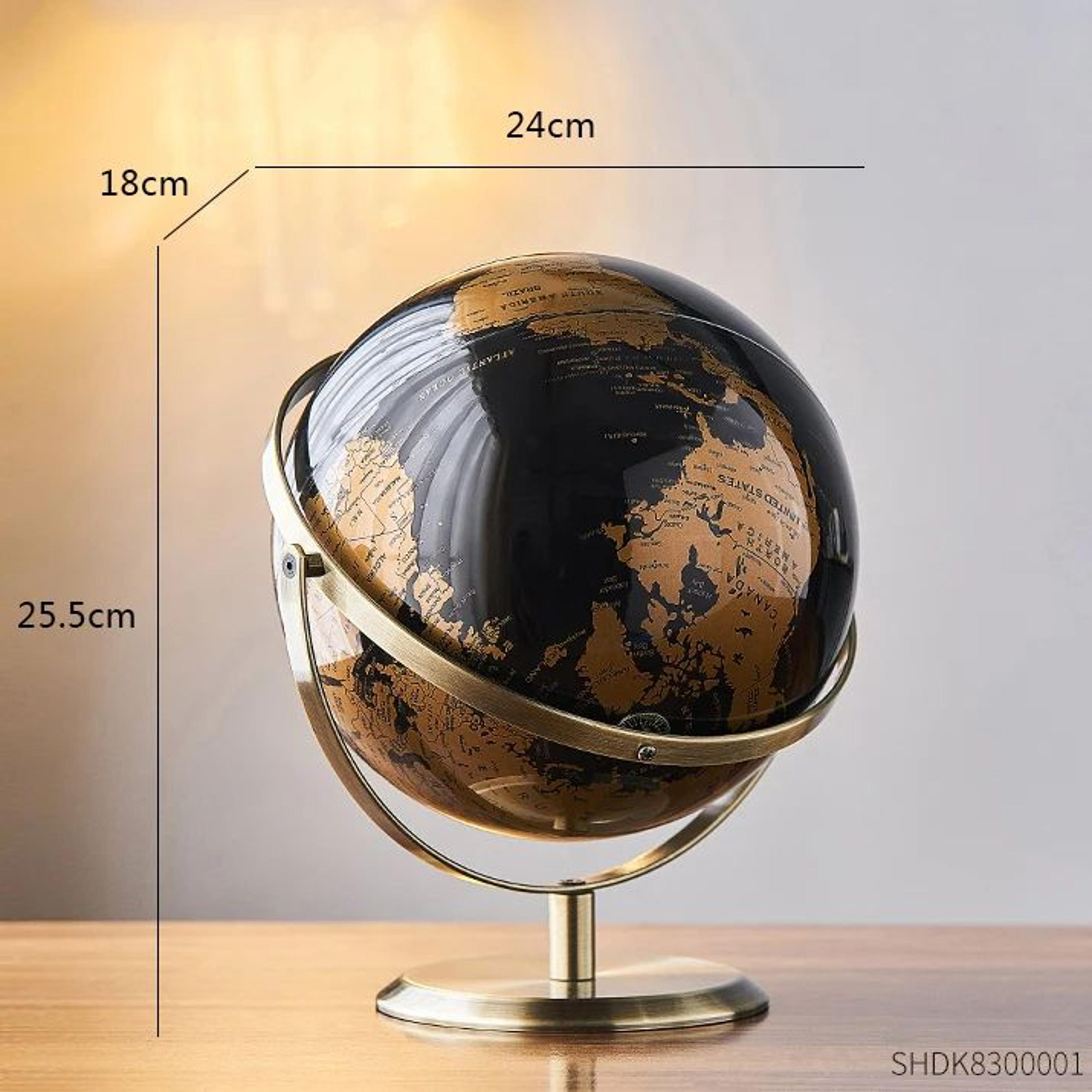 Retro World Globe Educational Desk Decor World Map Globe 9