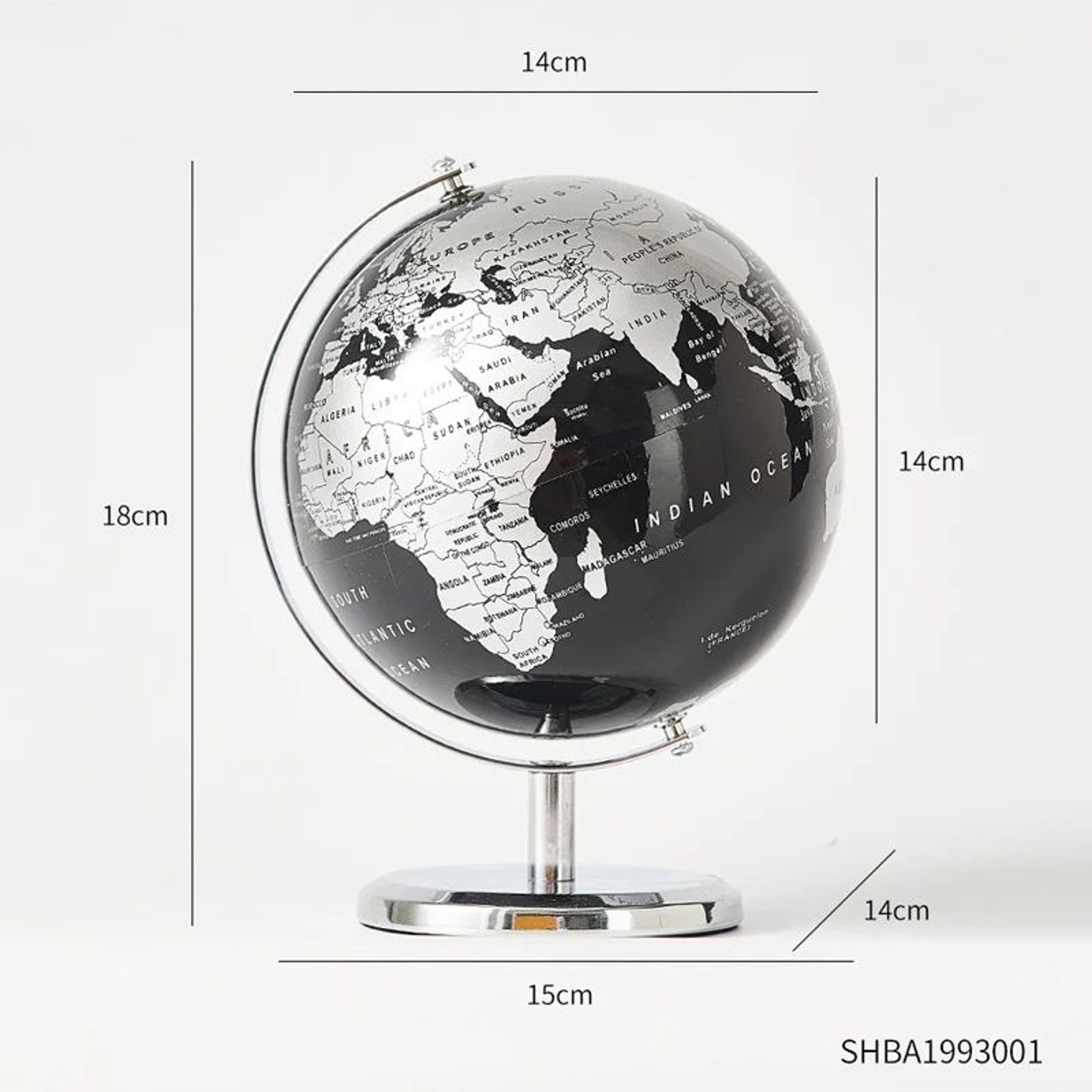 Retro World Globe Educational Desk Decor World Map Globe 11