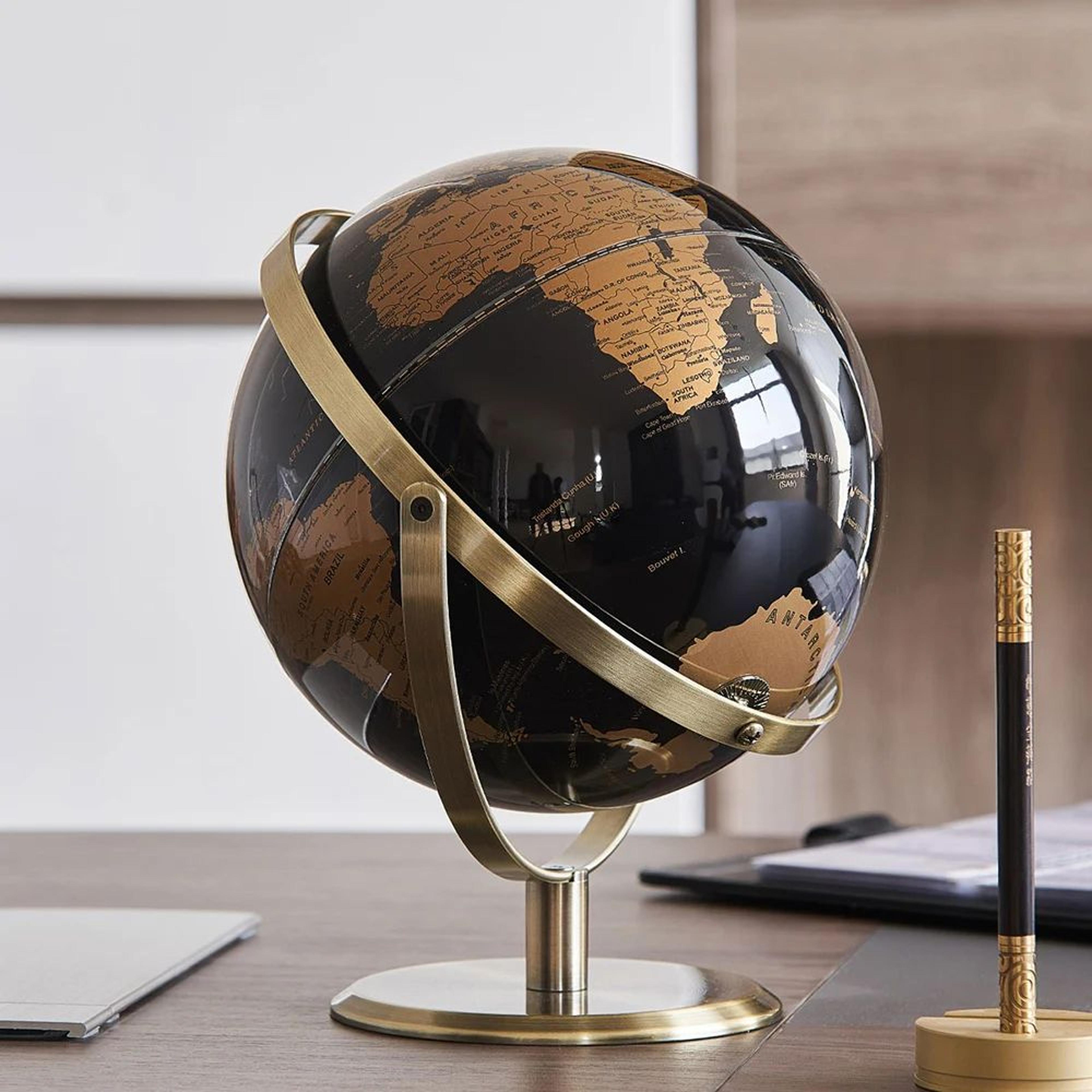 Retro World Globe Educational Desk Decor World Map Globe 3