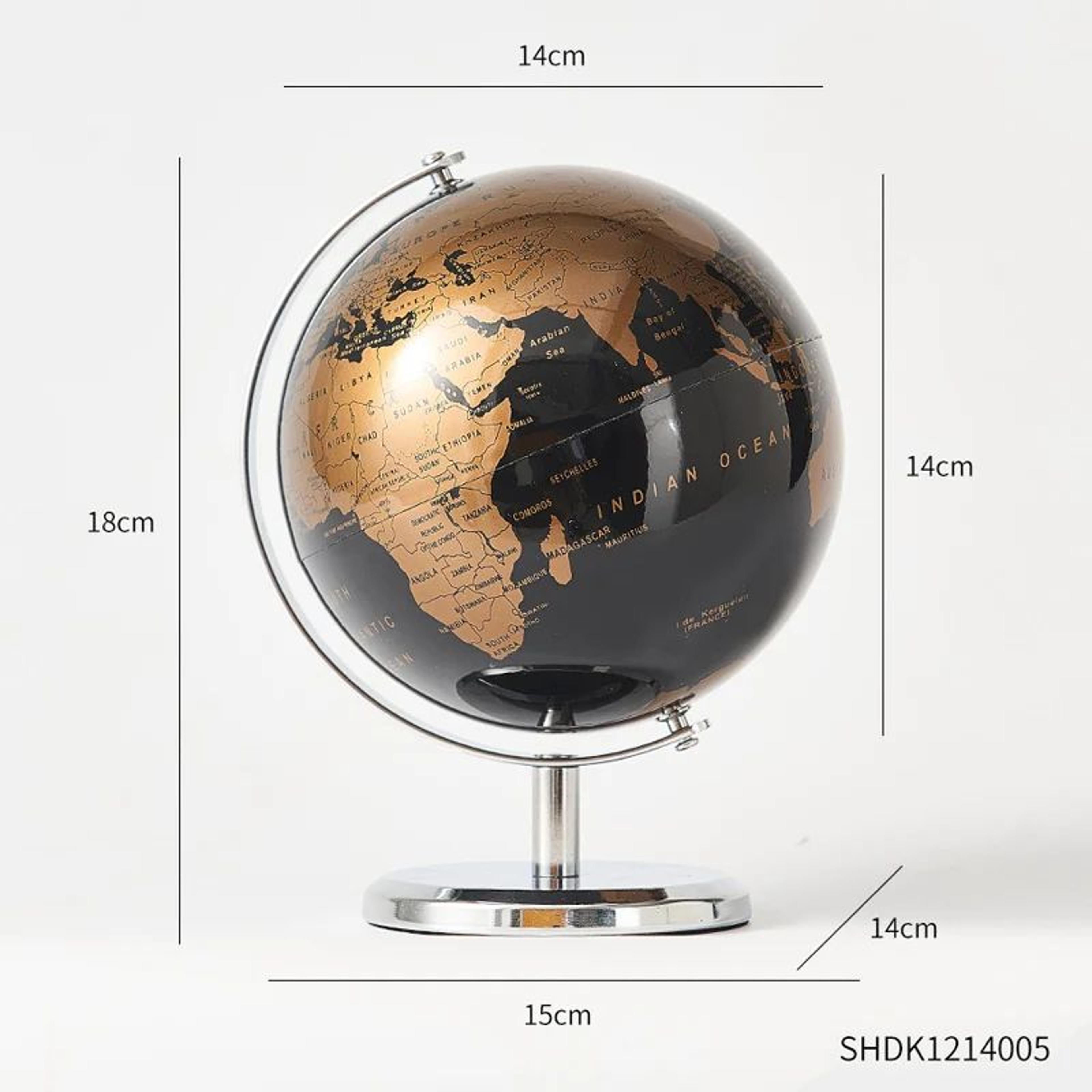 Retro World Globe Educational Desk Decor World Map Globe 8