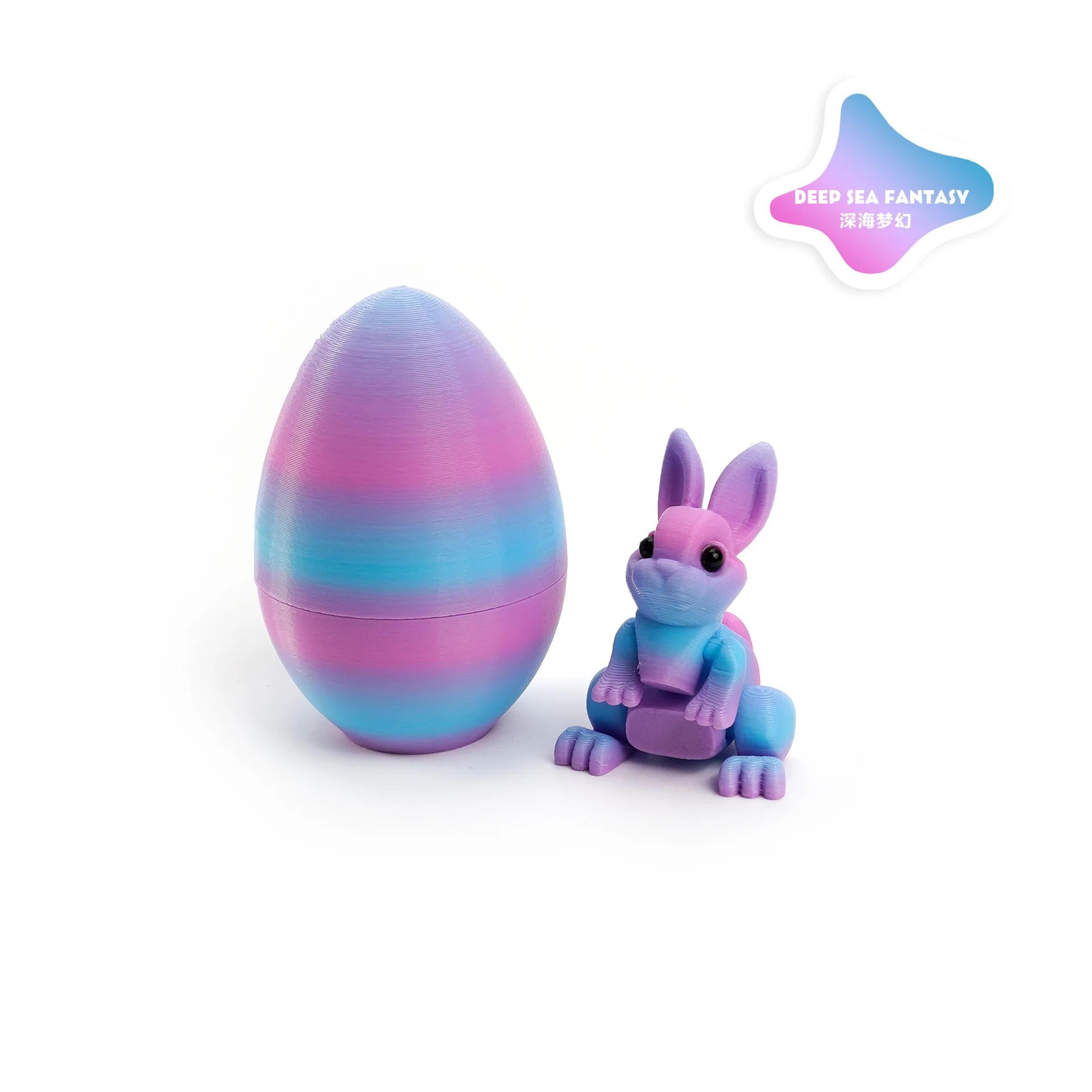 3D Printed Easter Bunny Egg Ornament Cute Rabbit Desk Decor 15