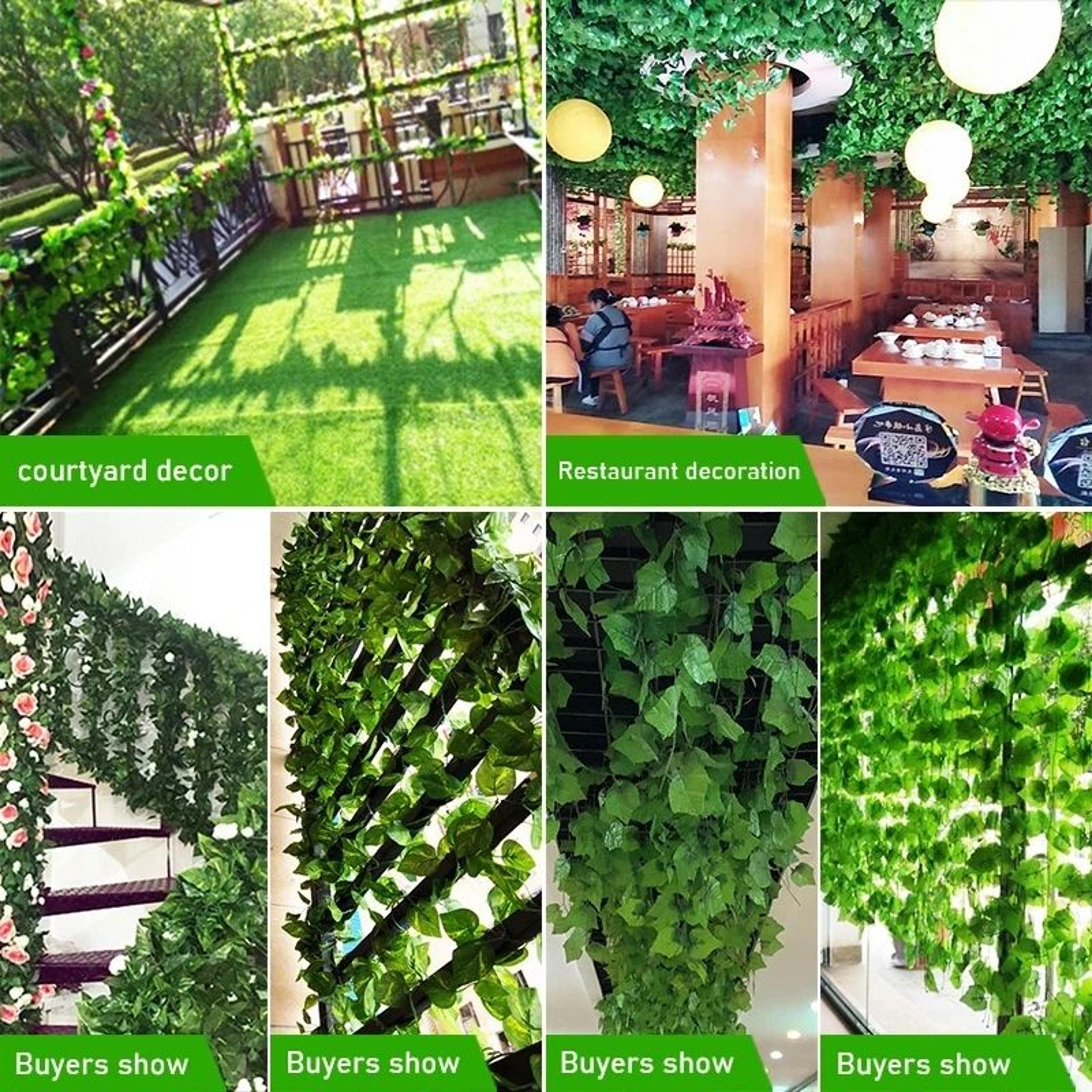Artificial Ivy Garland Vine Green Wall Hanging Plant For Home Decor 4