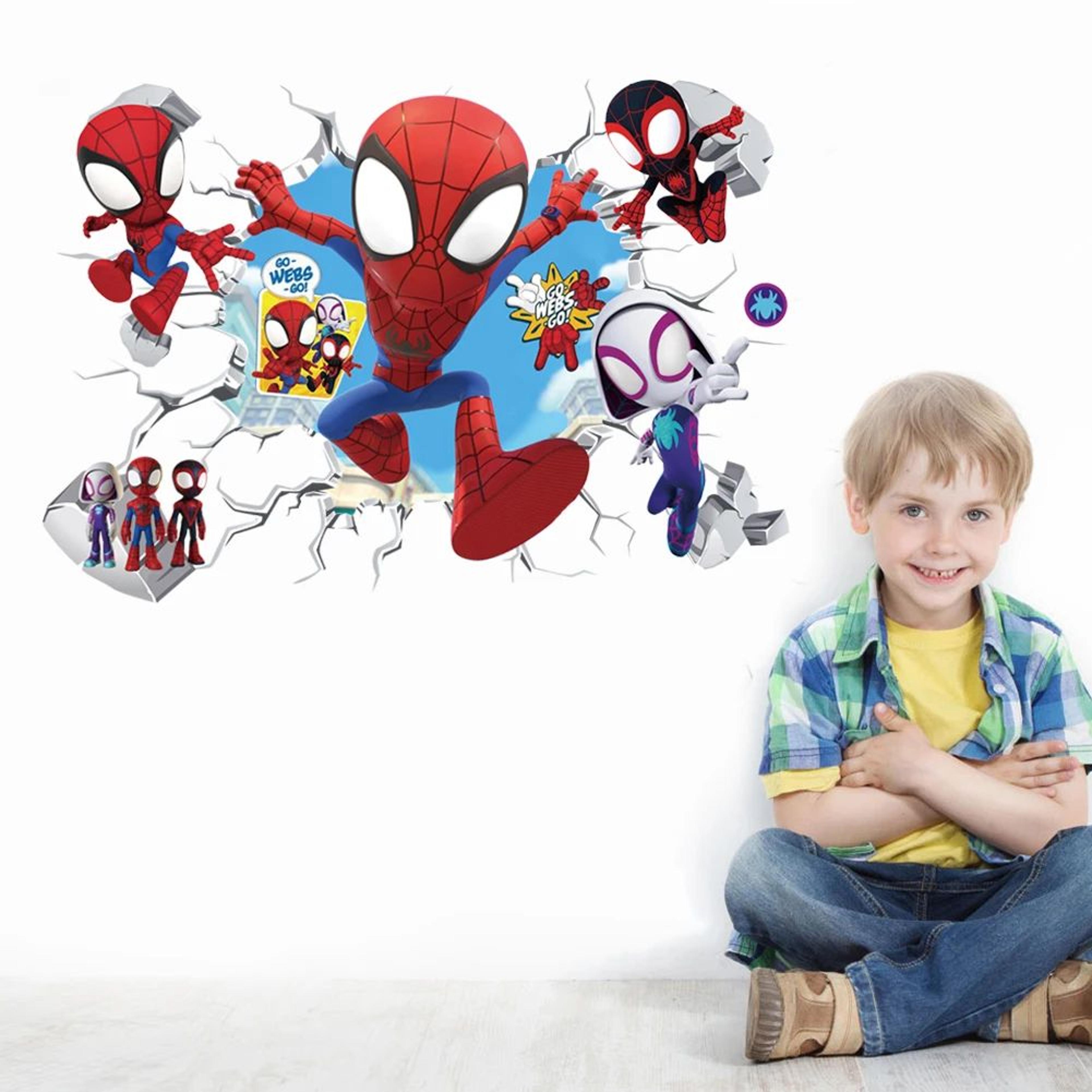 Superhero Wall Stickers For Kids Room Cartoon Wall Decal Decor 2