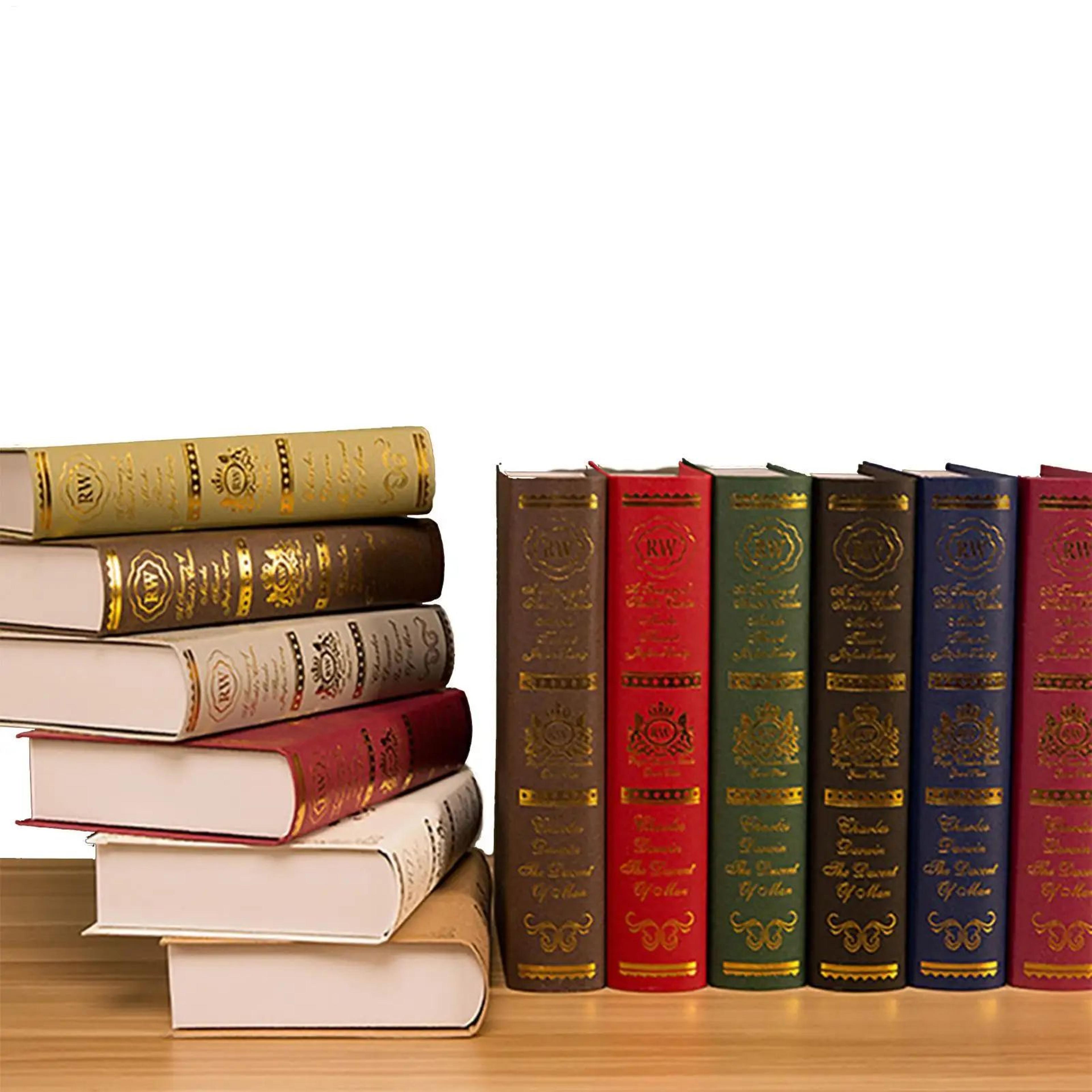 vintage decorative fake books home styling display props
