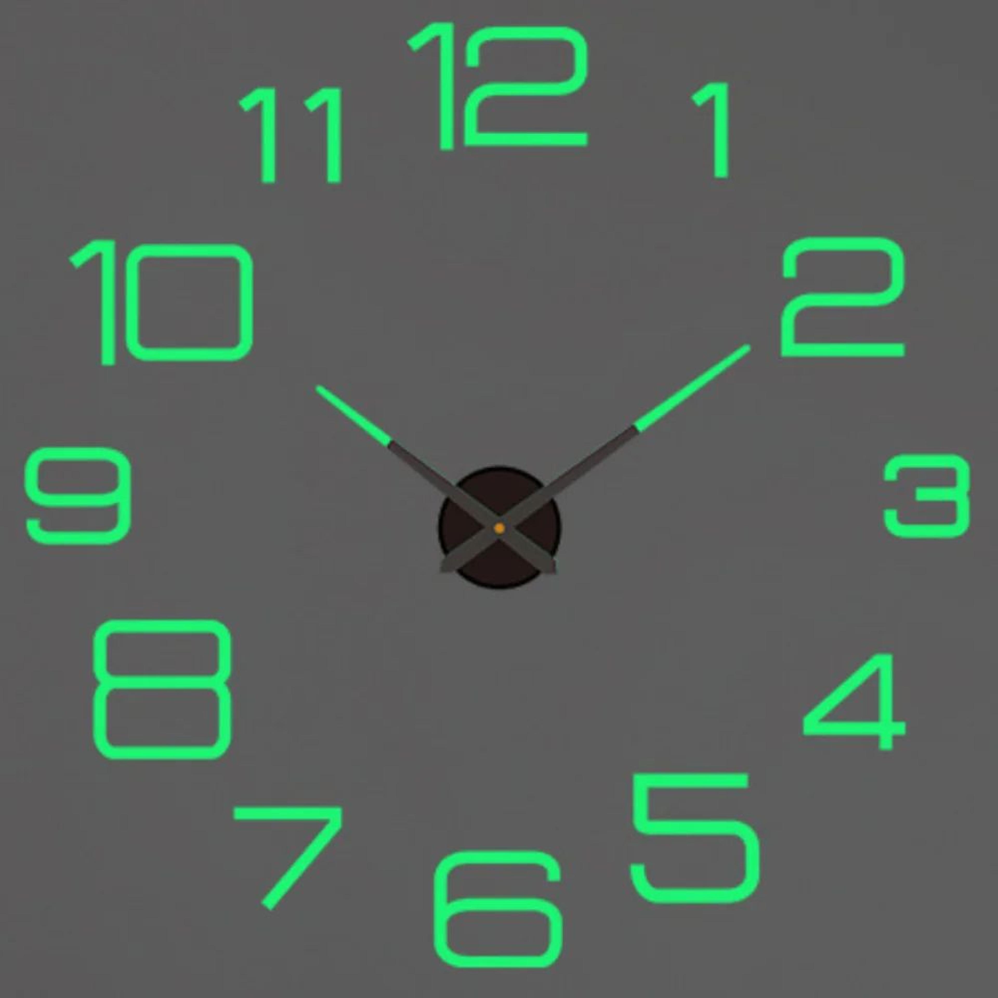 Modern DIY 3D Wall Clock Large Acrylic Mirror Stickers For Home Decor 5