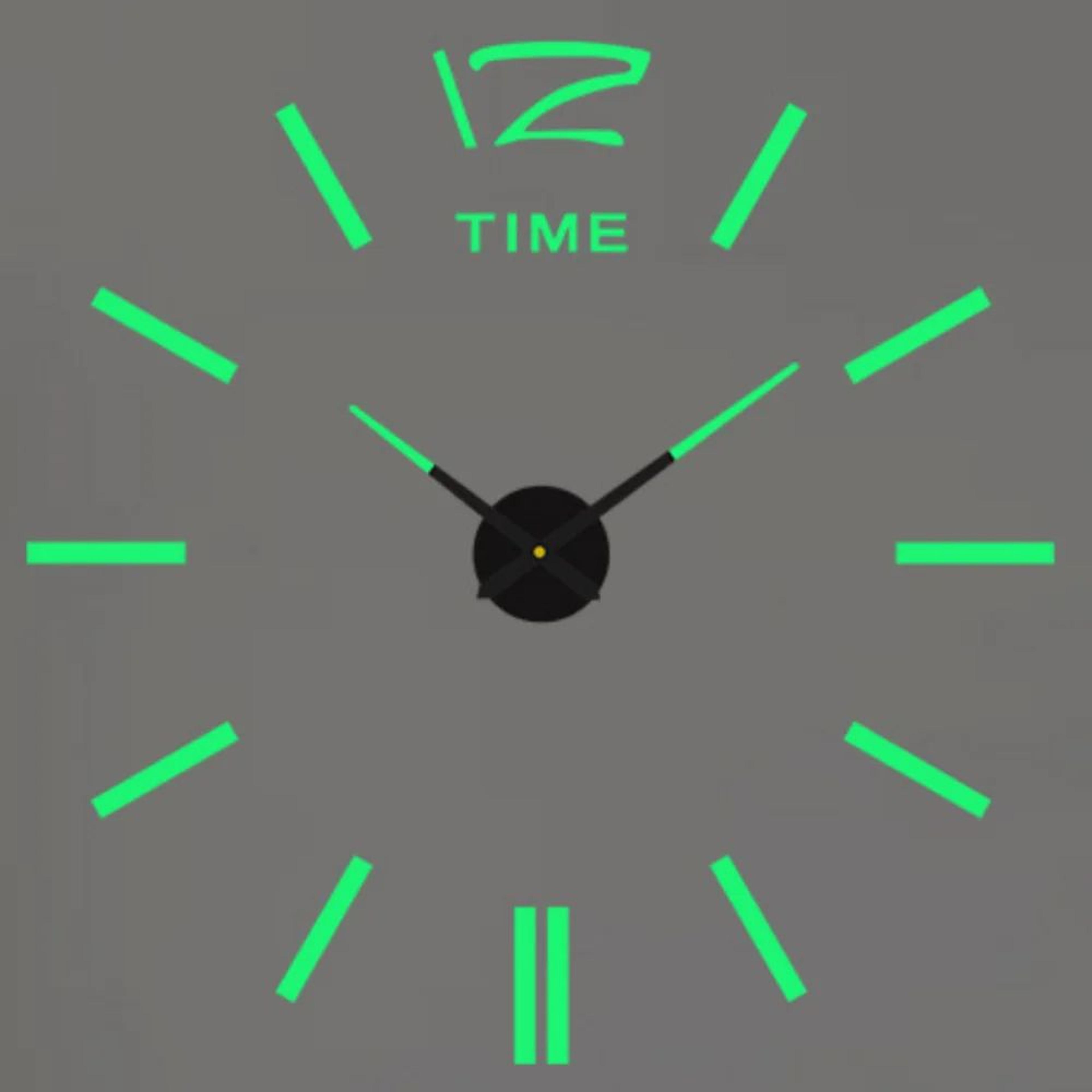 Modern DIY 3D Wall Clock Large Acrylic Mirror Stickers For Home Decor 15