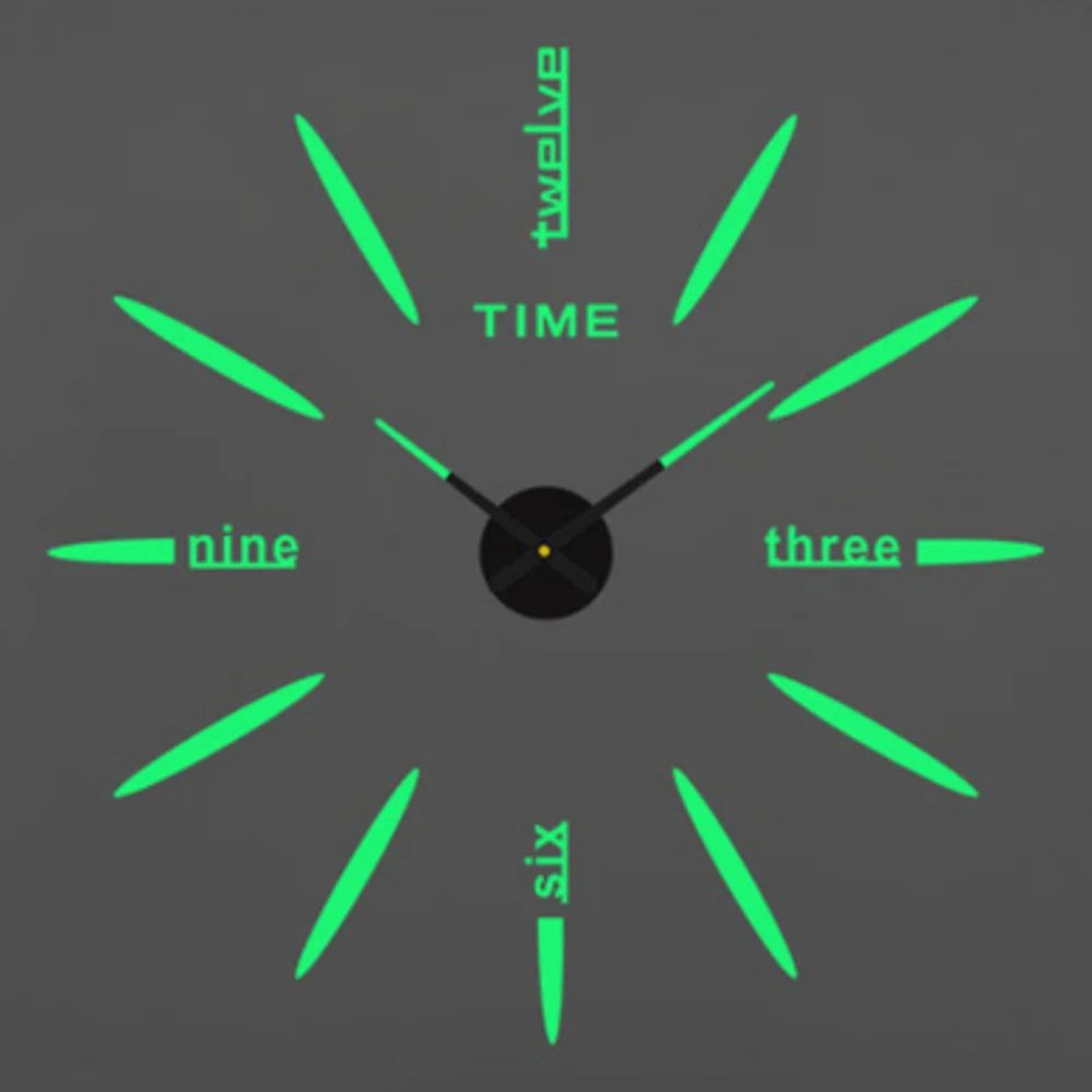 Modern DIY 3D Wall Clock Large Acrylic Mirror Stickers For Home Decor 10